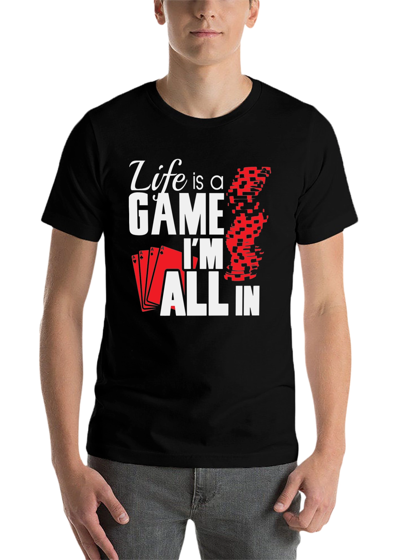 Black Life is a Game - Poker T-Shirt view 7