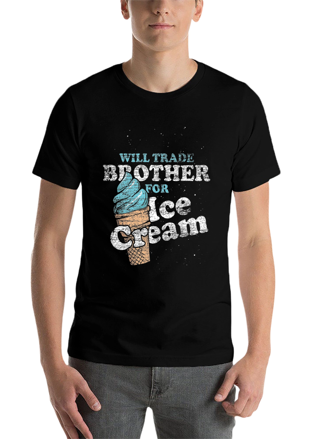 Black Will Trade Brother For Ice Cream T-Shirt view 7