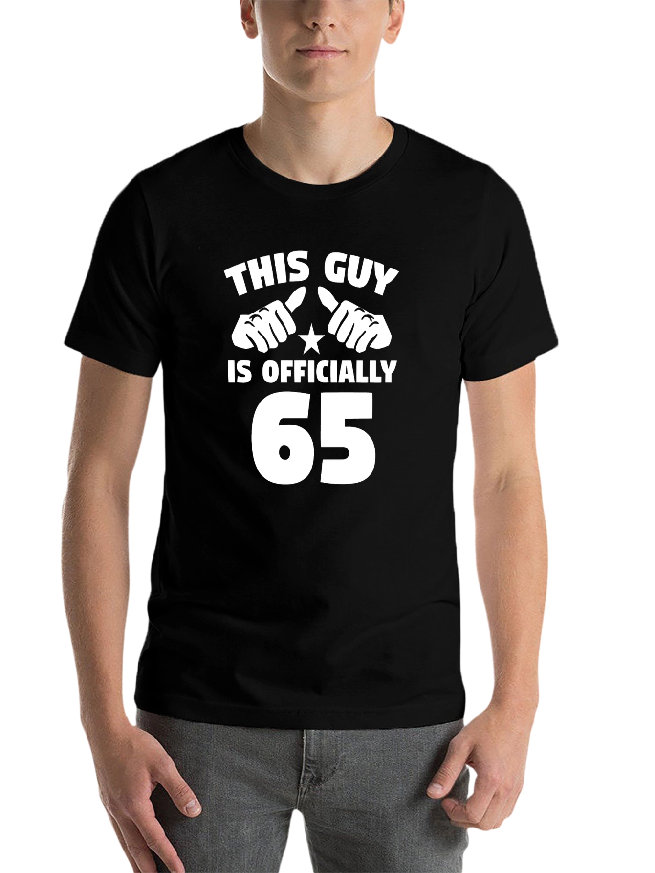 Black Funny 65th Birthday T-Shirt view 7