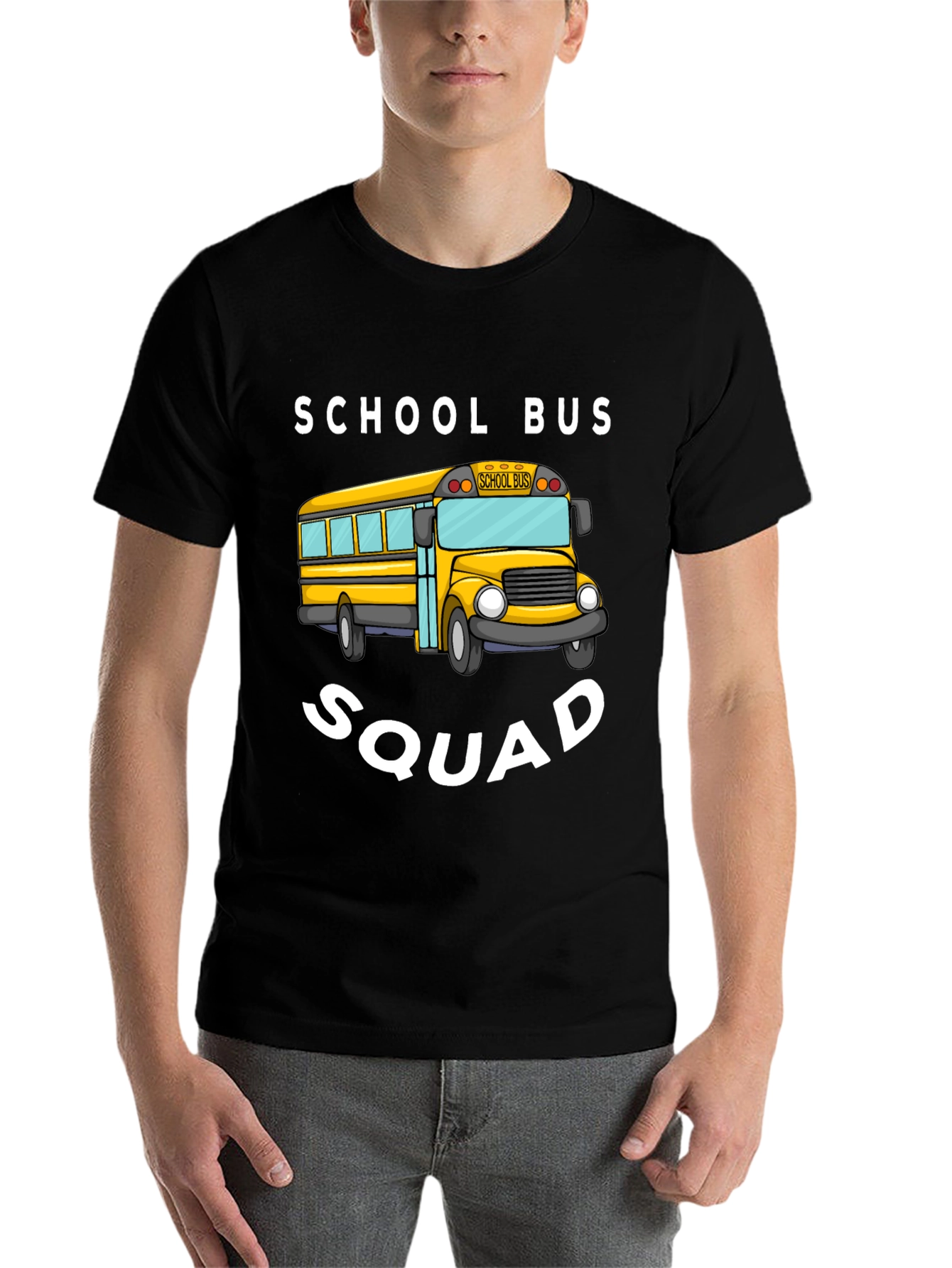 Black School Bus Squad T-Shirt view 7