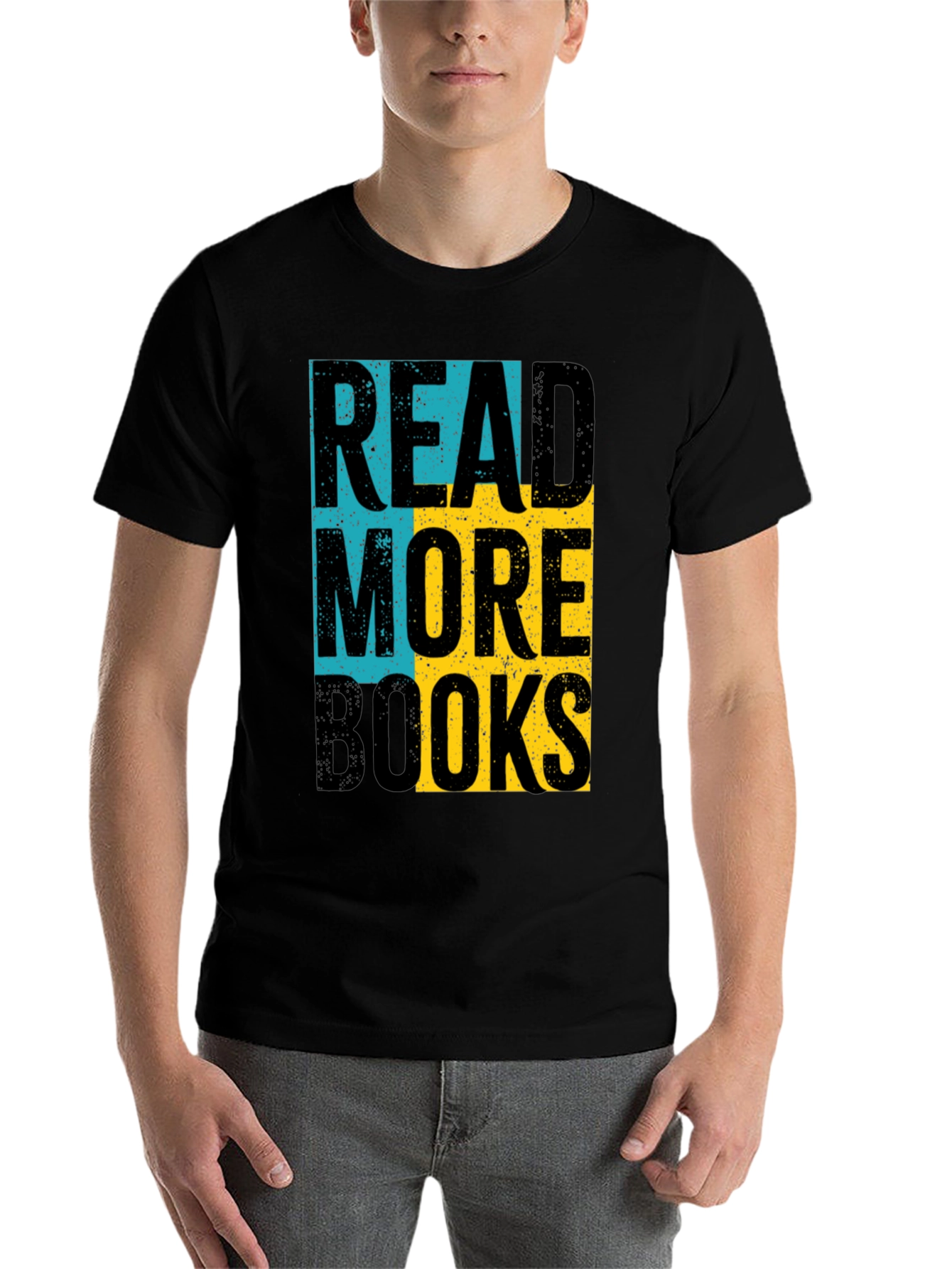 Black Read More Books Graphic Tee - Unisex view 7