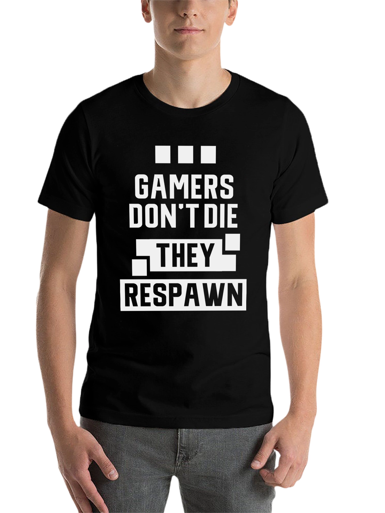 Black Gamers Don't Die, They Respawn T-Shirt view 7