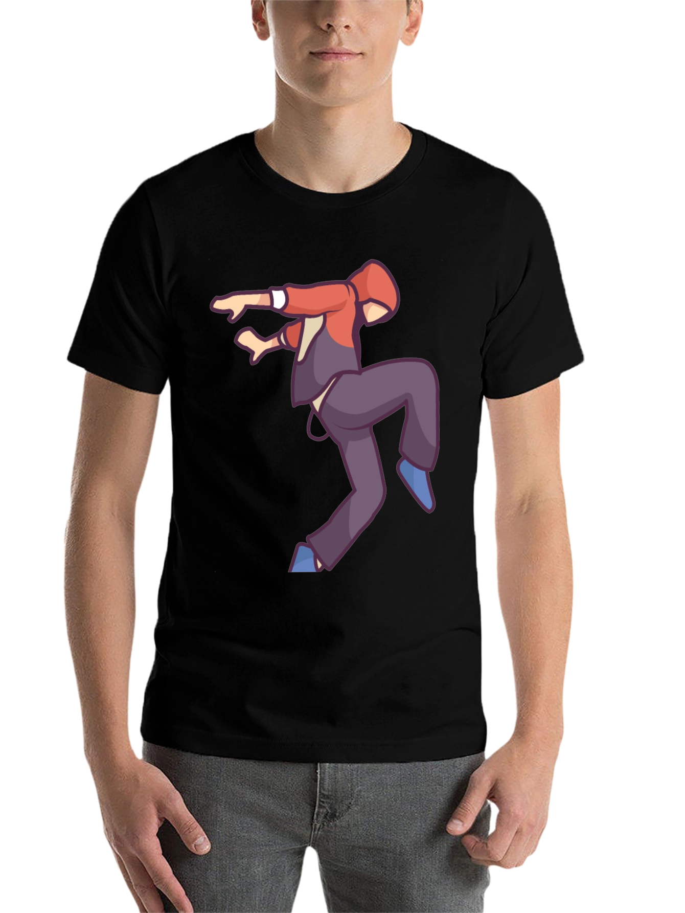 Black Cool Graphic T-Shirt - Street Dancer Design view 7