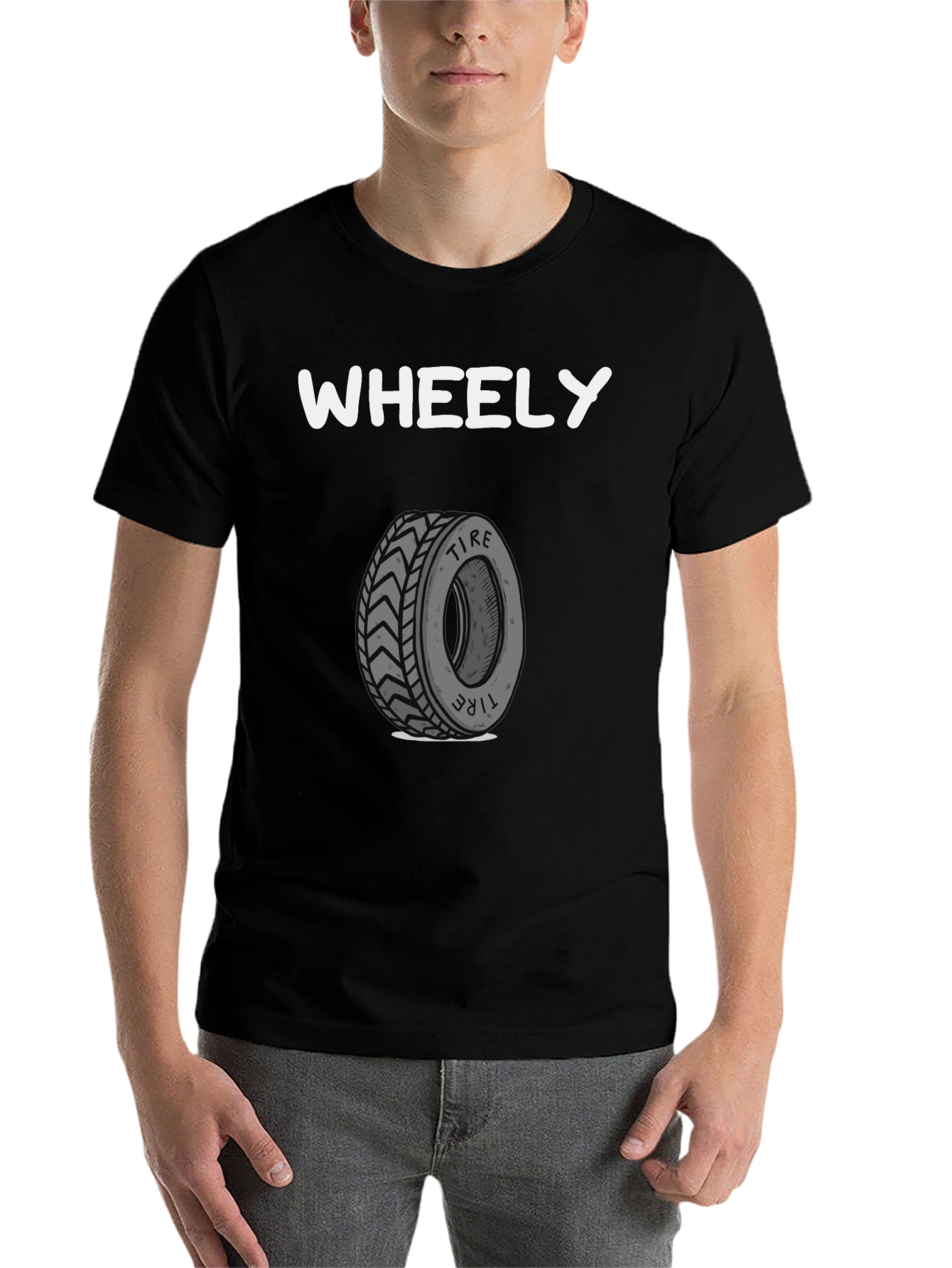 Wheely Tire T-Shirt -  Cool Graphic Tee - 7