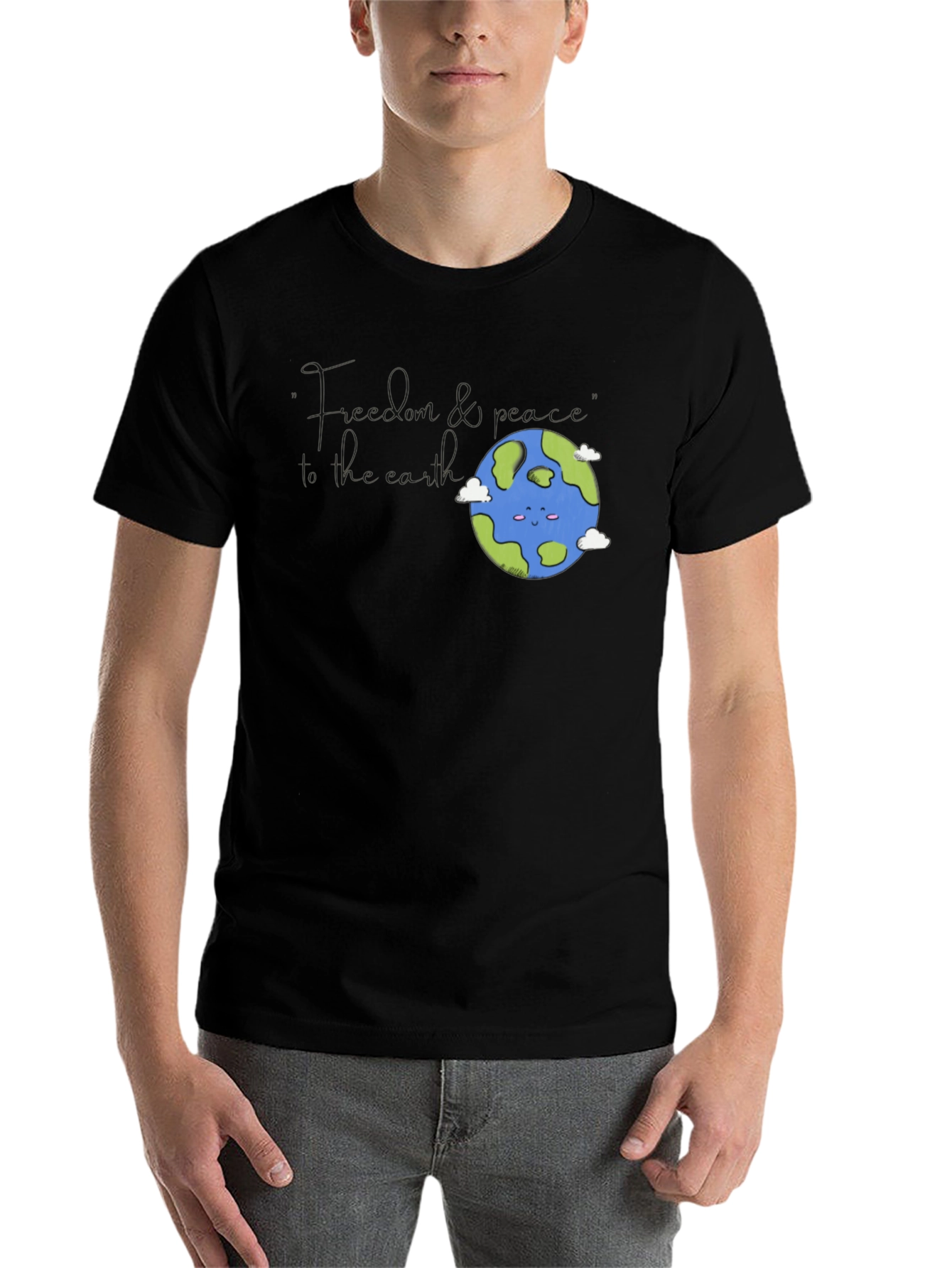 Black Earth Graphic T-Shirt - Black view 7
