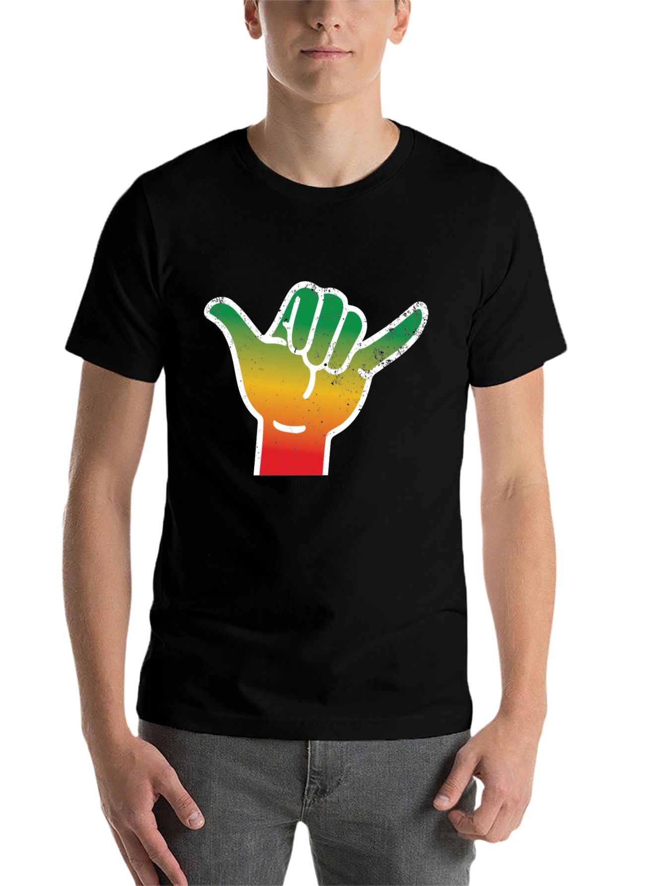 Hang Loose Graphic Tee - Shaka Hand T-Shirt - 7