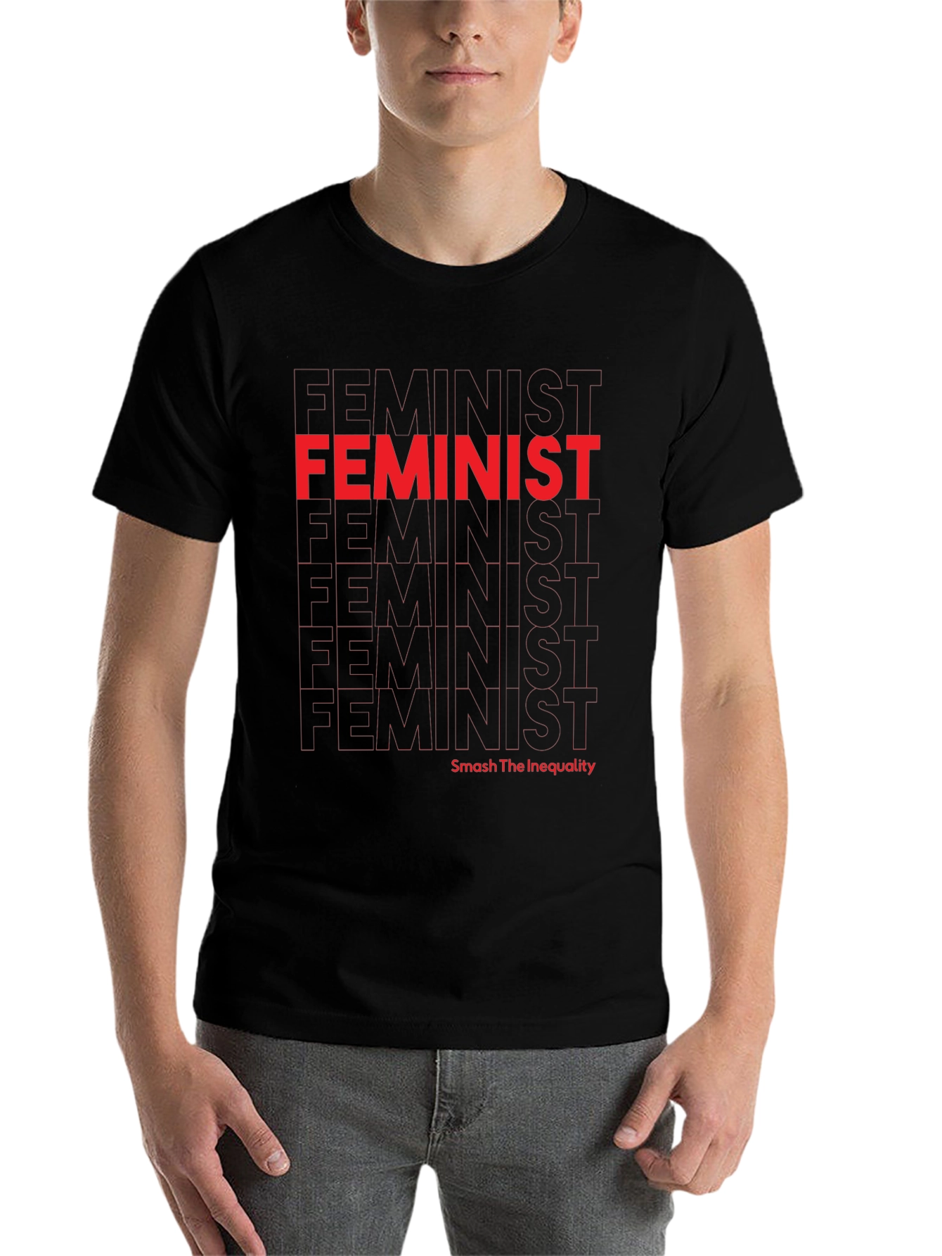 Black Feminist Graphic Tee - Smash Inequality view 7