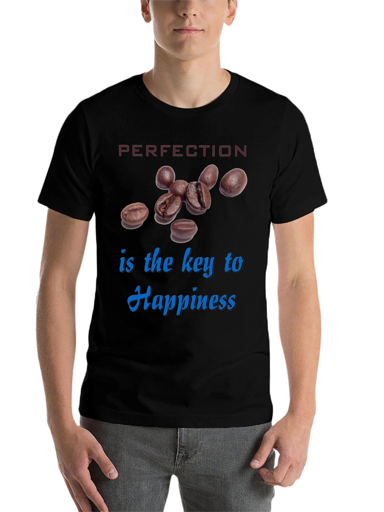 Black Perfection is Key Coffee Graphic Tee view 7