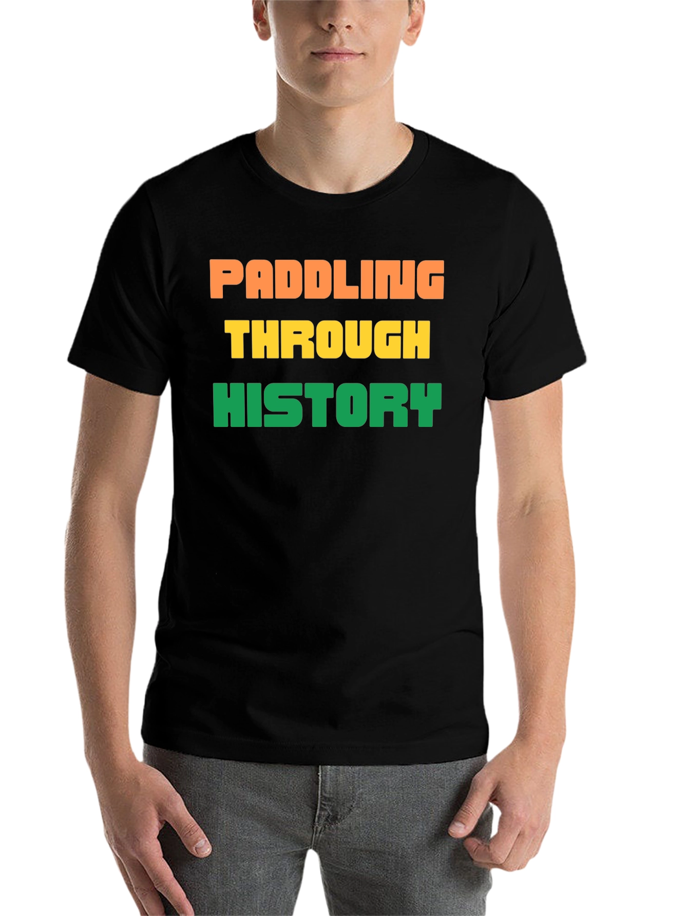 Black Paddling Through History Tee view 7