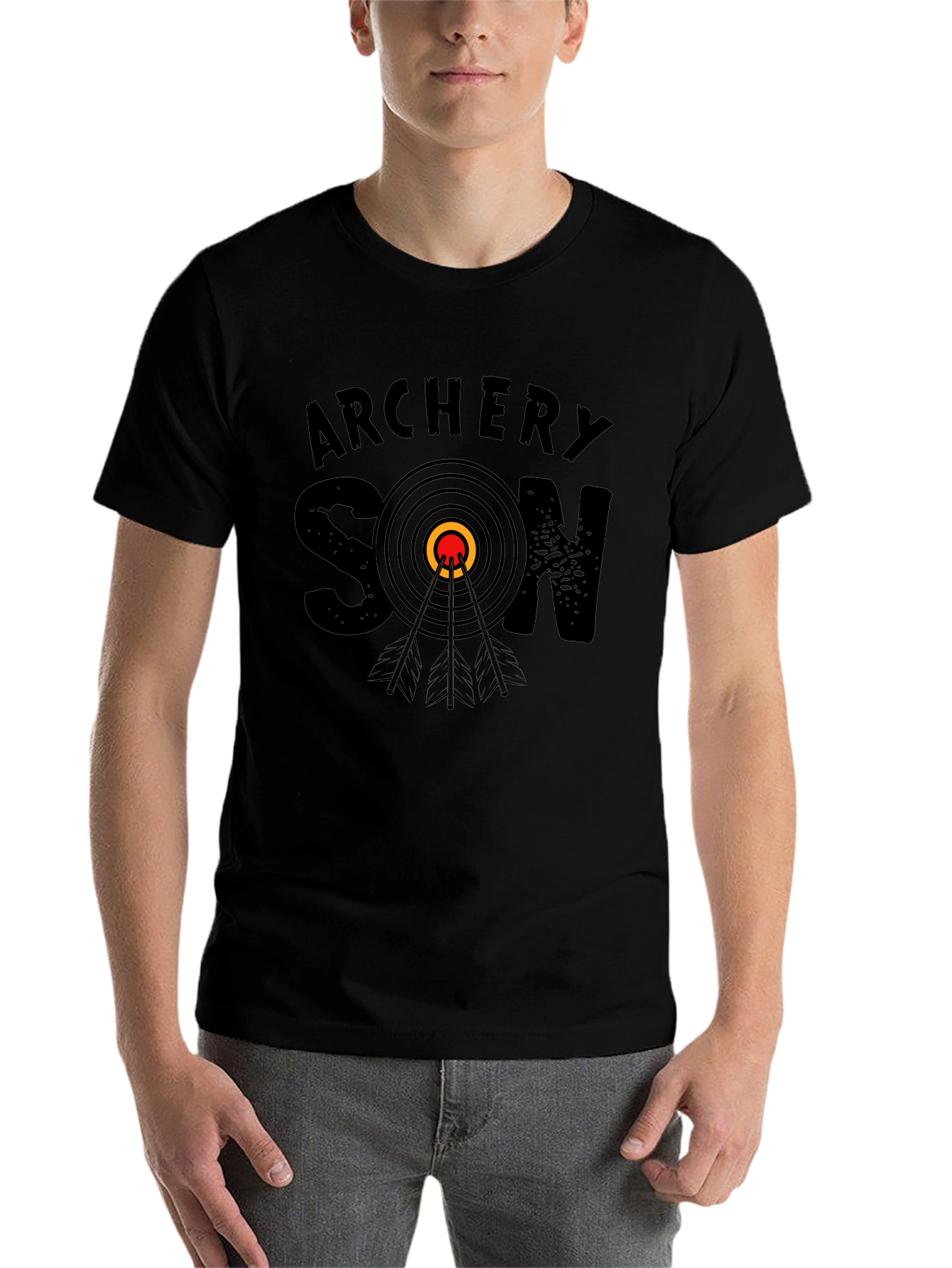 Black Archery Son T-Shirt - Target Dad Tee view 7