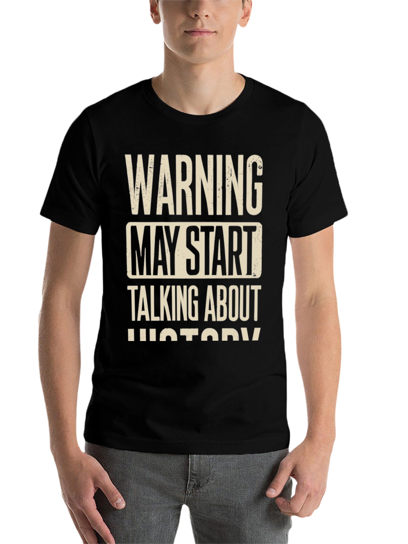 Black Warning May Start Talking About History T-Shirt view 7