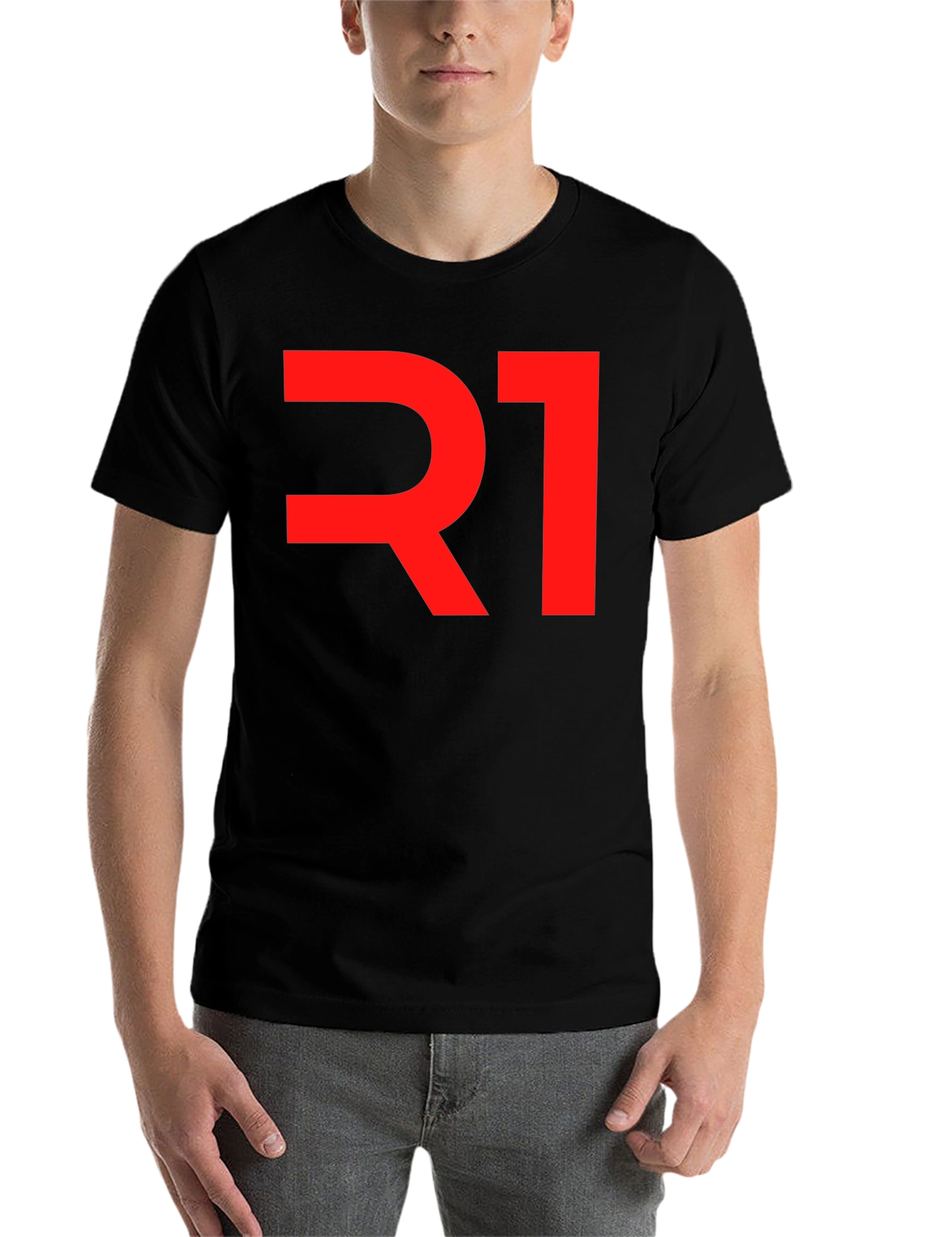 Black Bold R1 Graphic Tee - Statement Style view 7