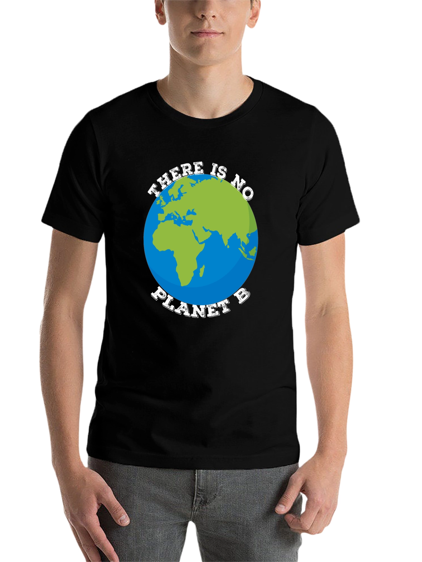 Black There is No Planet B Graphic Tee view 7