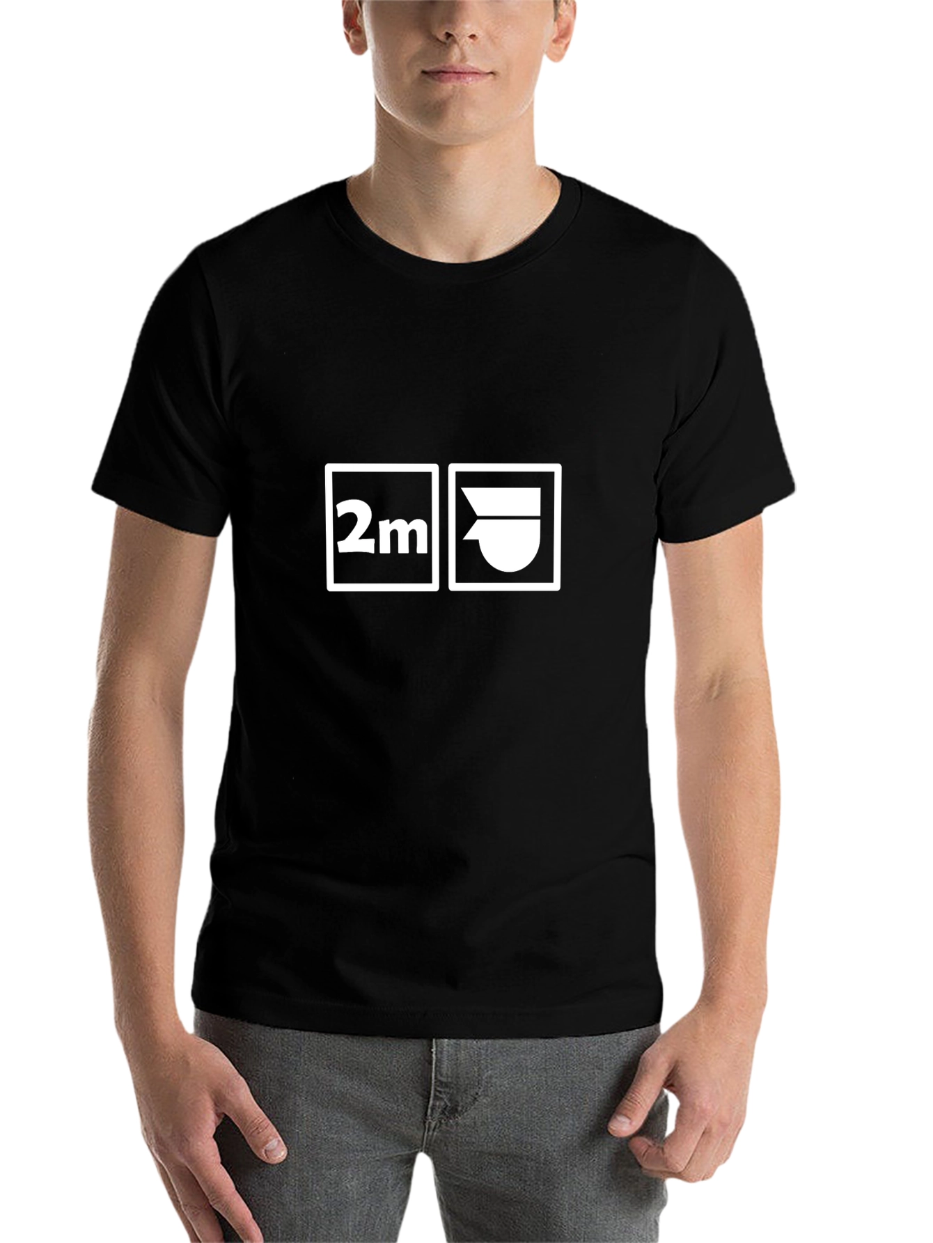 Black 2M T-Shirt - Bold Graphic Design view 7