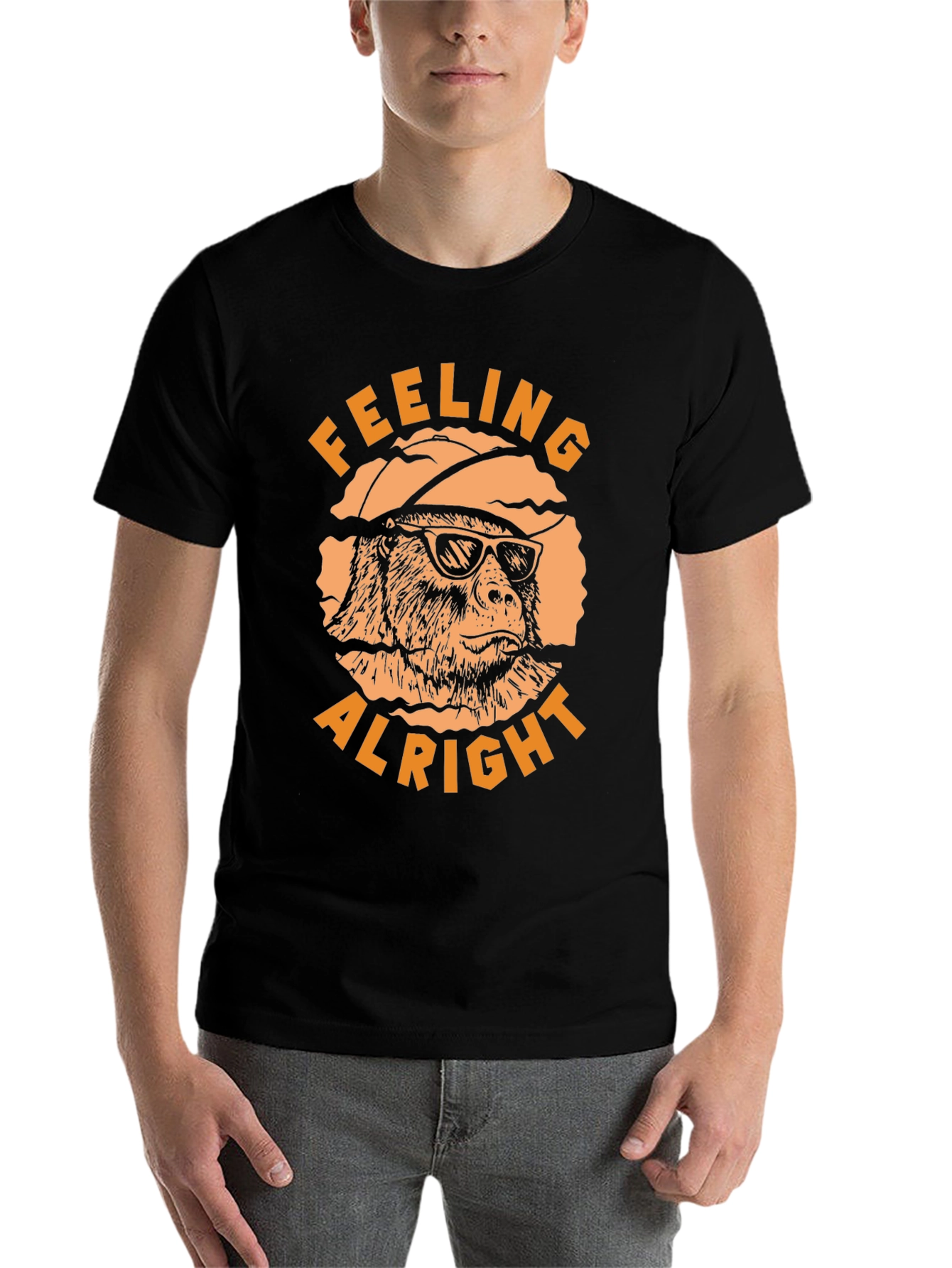Black Feeling Alright T-Shirt view 7