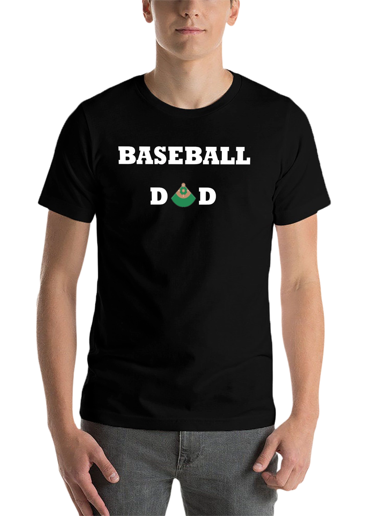 Black Baseball Dad T-Shirt - Sports Lover's Tee view 7