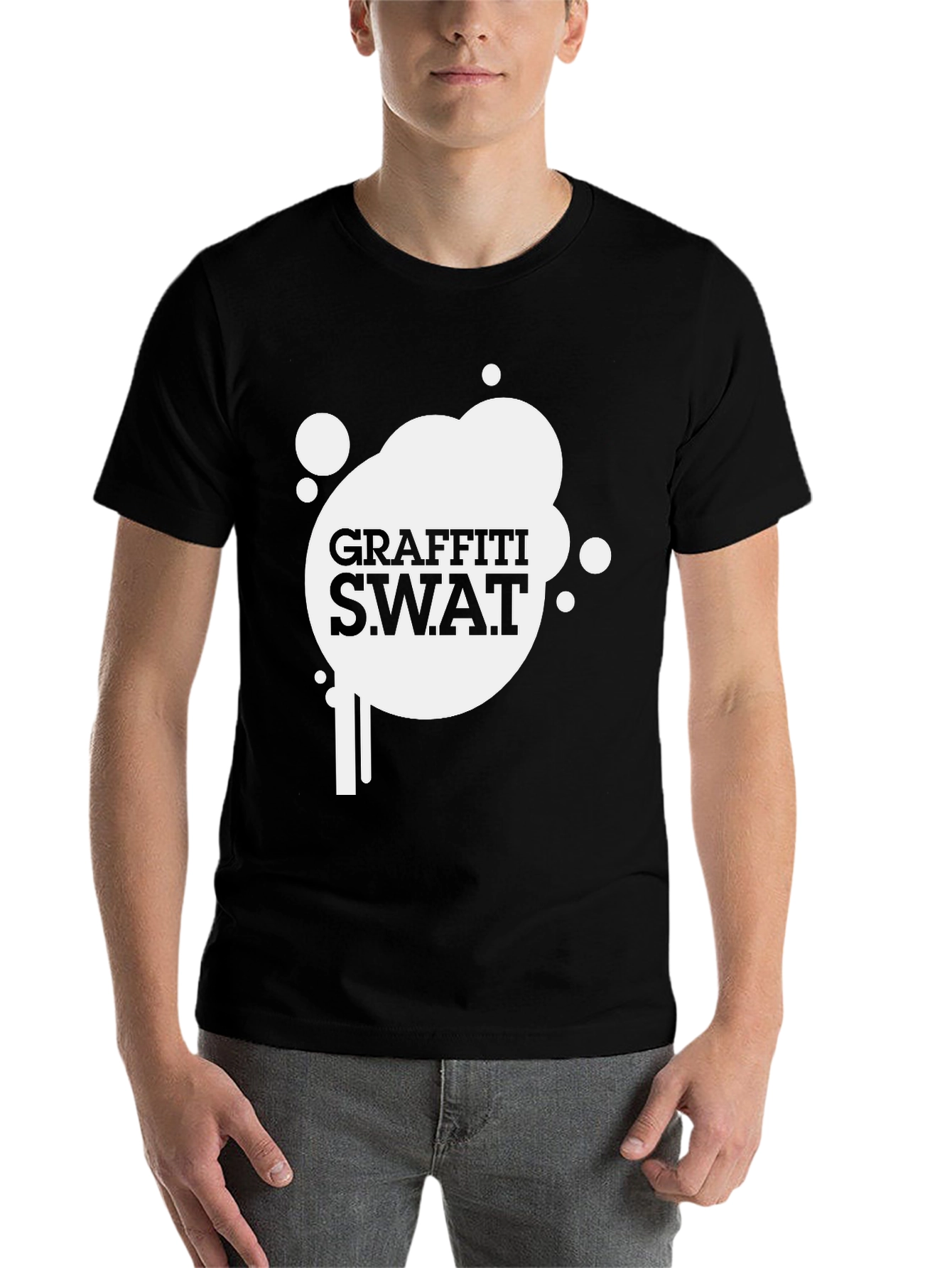 Black Graffiti S.W.A.T. Black Tee view 7