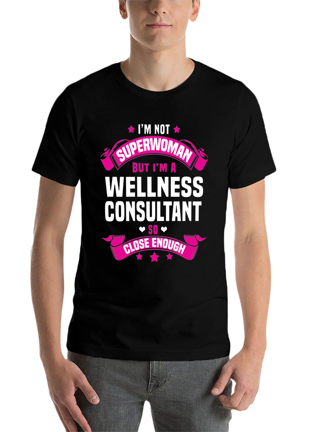 Black Wellness Consultant T-Shirt - Superwoman Funny Tee view 7