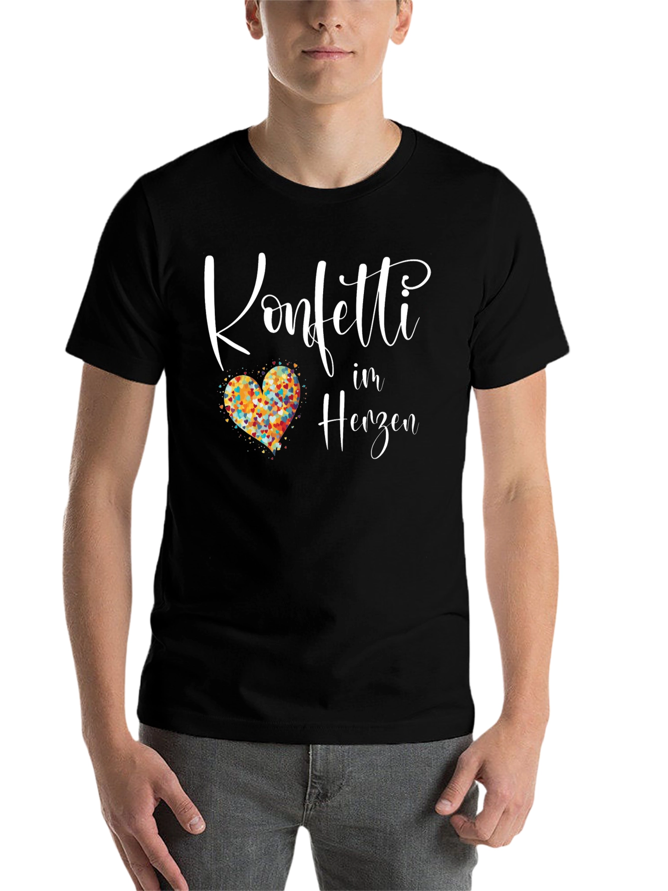 Black Konfetti im Herzen Black T-Shirt view 7