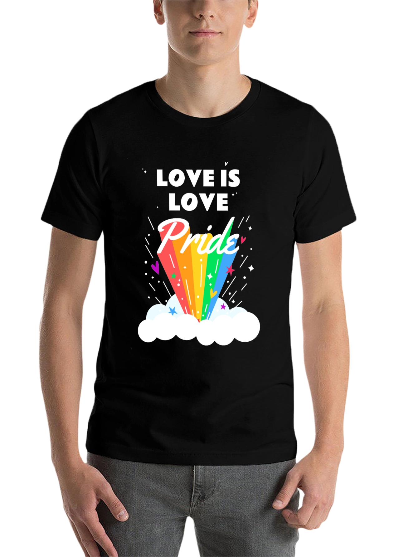Black Love is Love Pride Graphic T-Shirt view 7