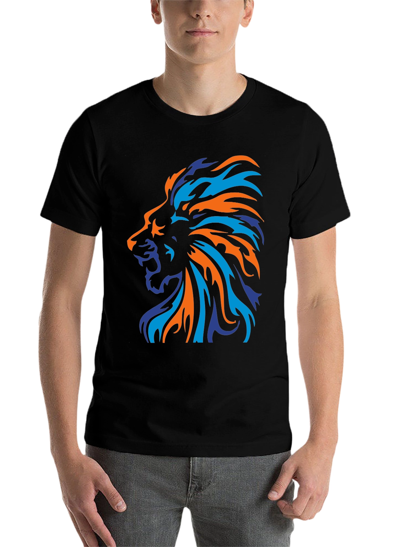 Black Lion Graphic Tee - Bold Style, Soft Comfort view 7