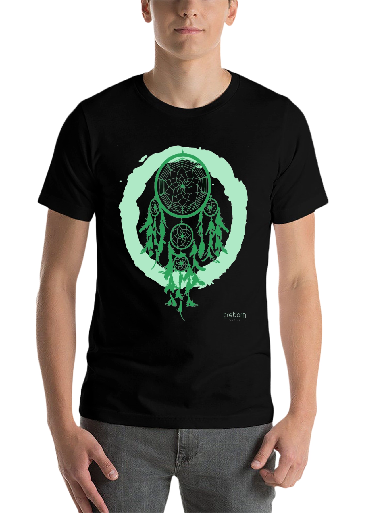 Black Dreamcatcher Graphic Tee - Black view 7