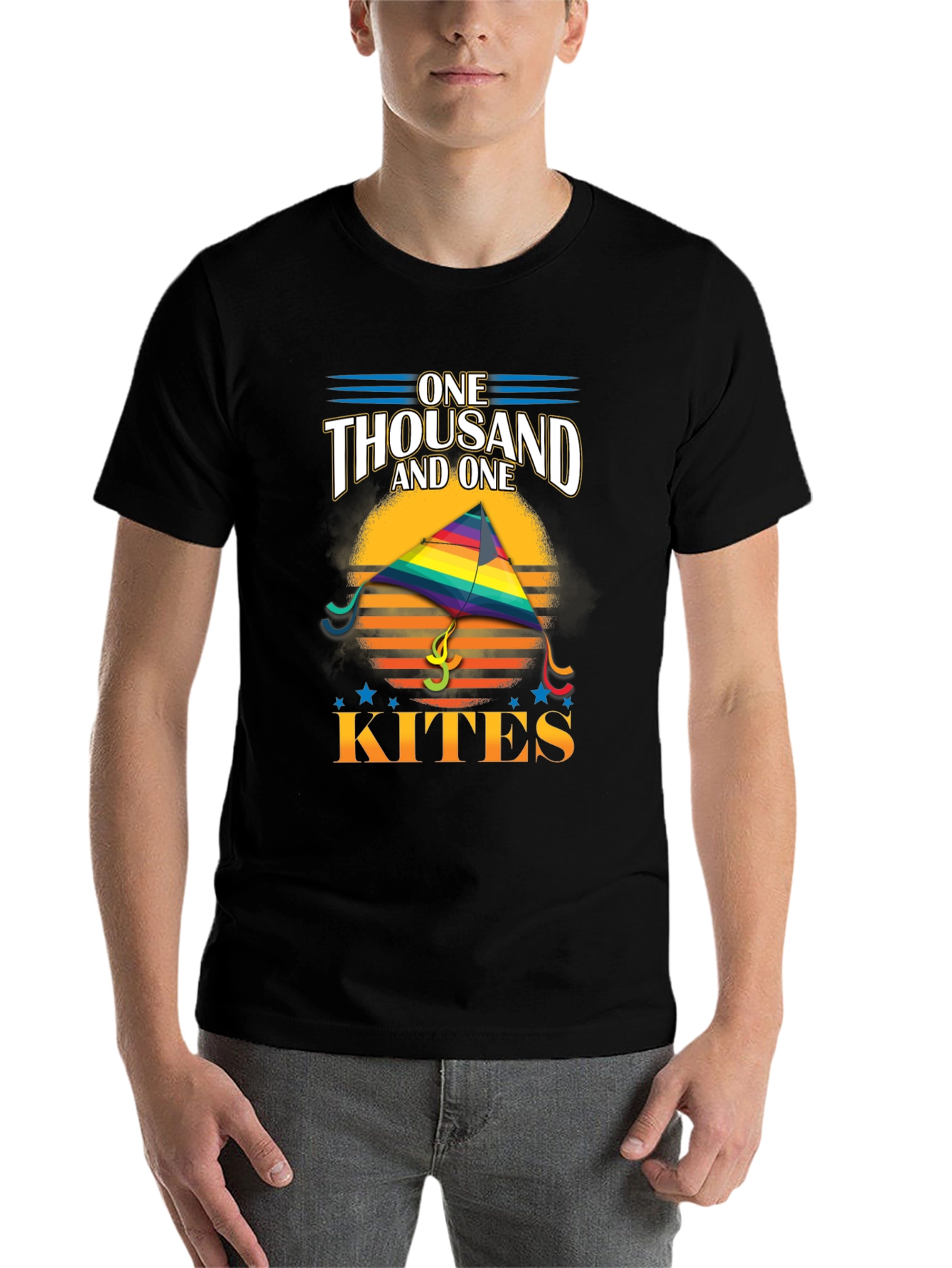 Black One Thousand and One Kites Graphic Tee view 7