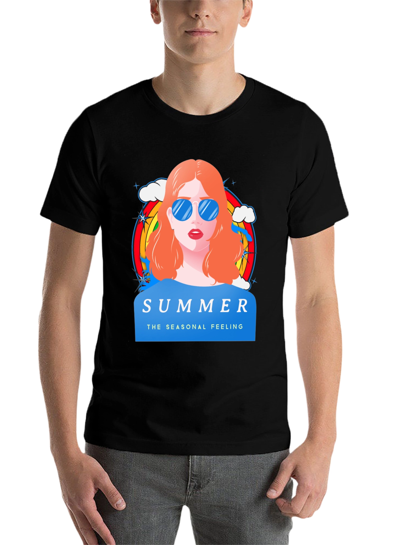 Summer Feeling Graphic T-Shirt - 7