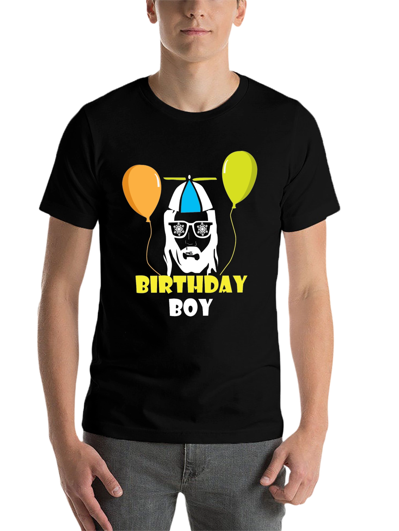 Black Birthday Boy Graphic Tee - Fun Party Shirt view 7