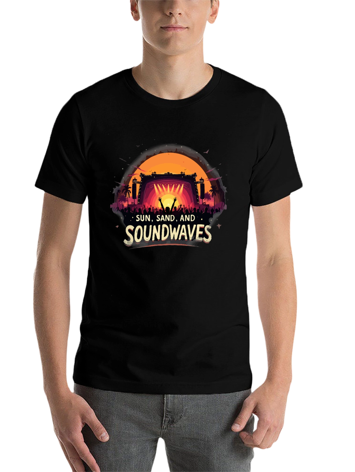 Sun, Sand, Soundwaves Graphic Tee - 7
