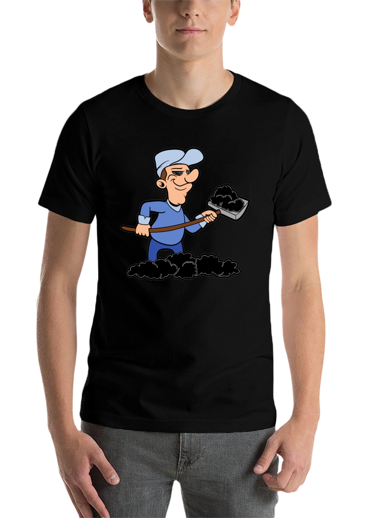 Black Coal Miner Graphic T-Shirt view 7