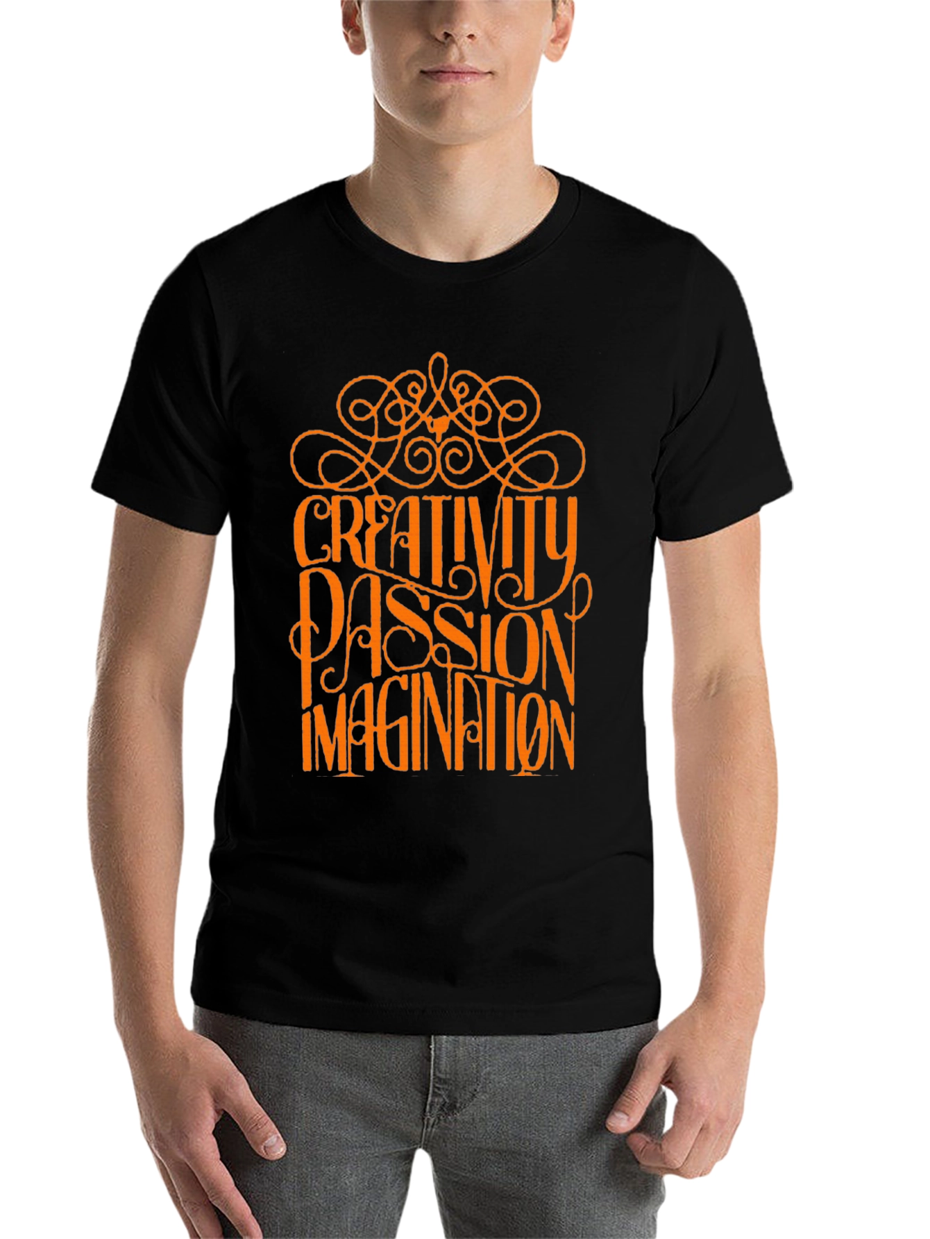 Black Creativity Passion Imagination Graphic Tee view 7