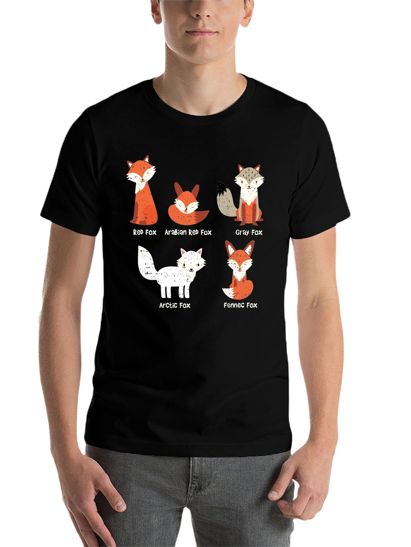 Black Fox Breed Graphic Tee - Men's Black Cotton T-Shirt view 7