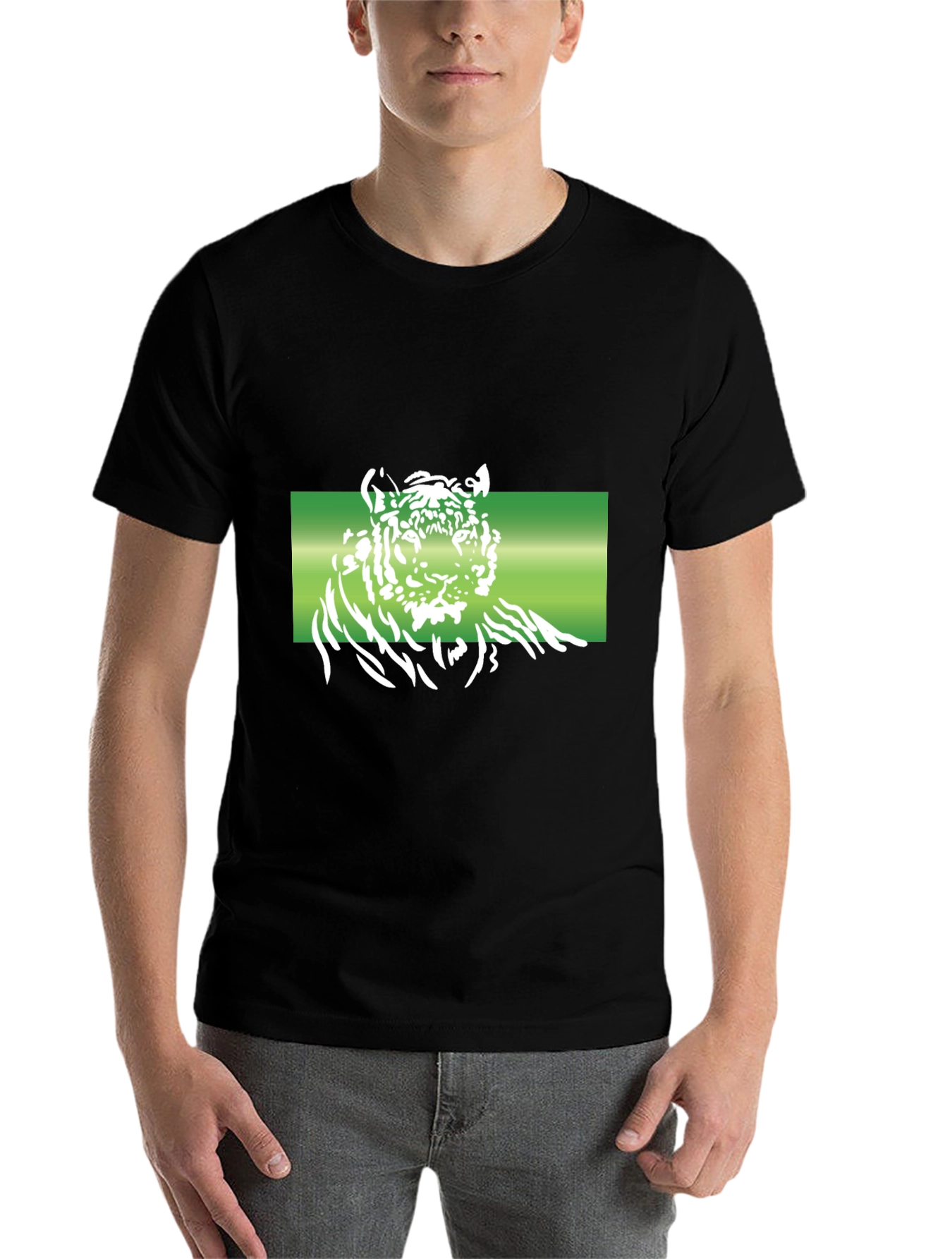 Black Tiger Graphic T-Shirt - Black view 7