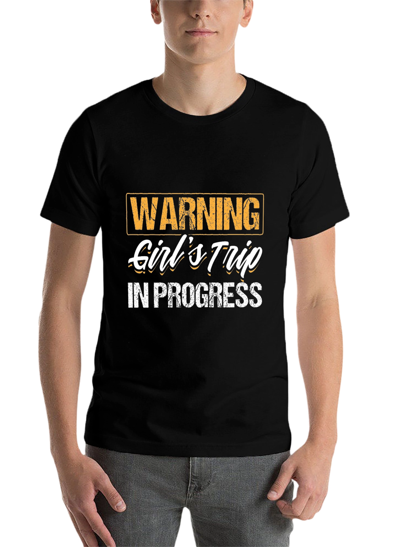 Black Girl's Trip in Progress T-Shirt - Funny Vacation Tee view 7