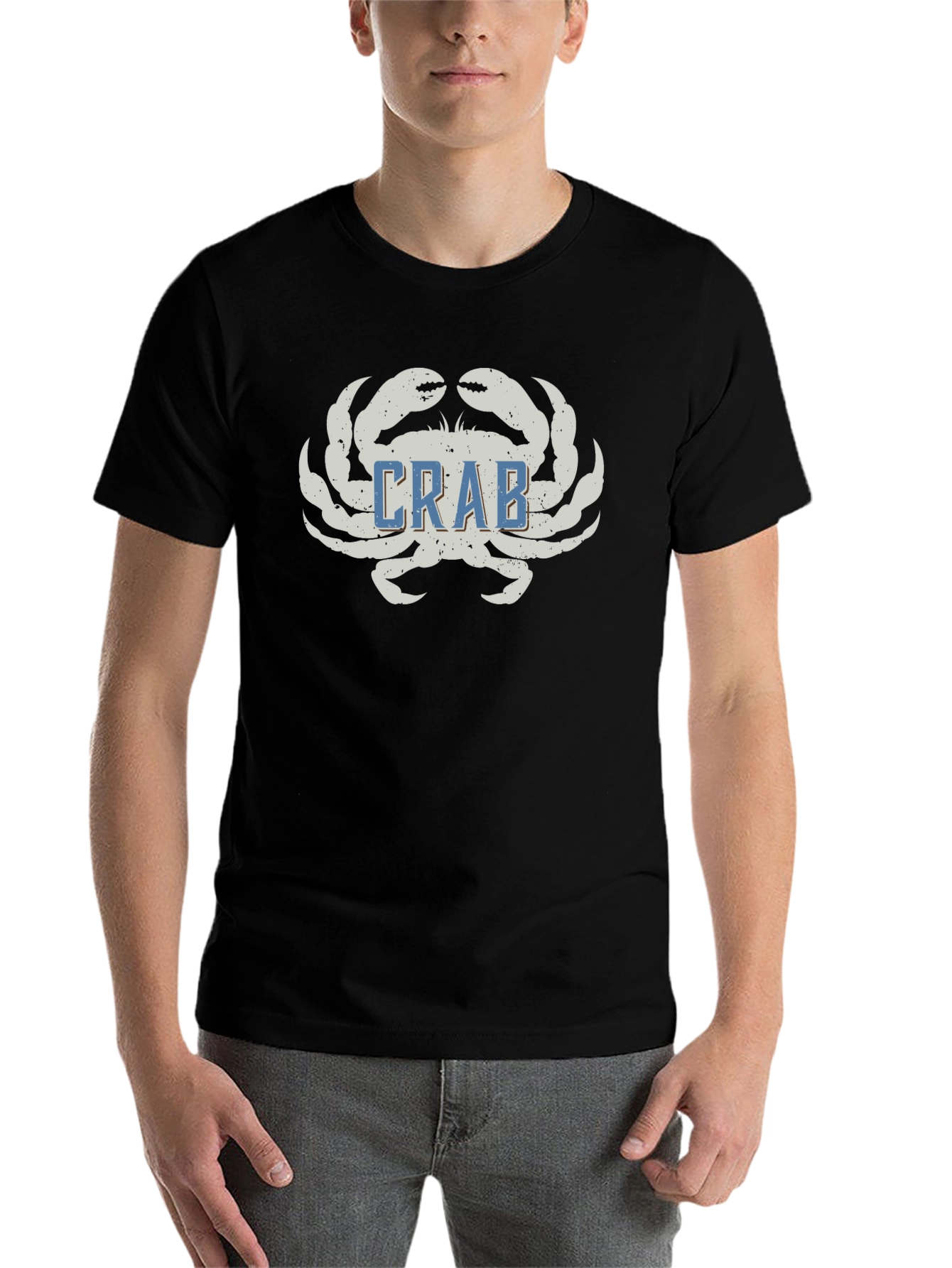 Black Crab Graphic T-Shirt - Coastal Style Tee view 7