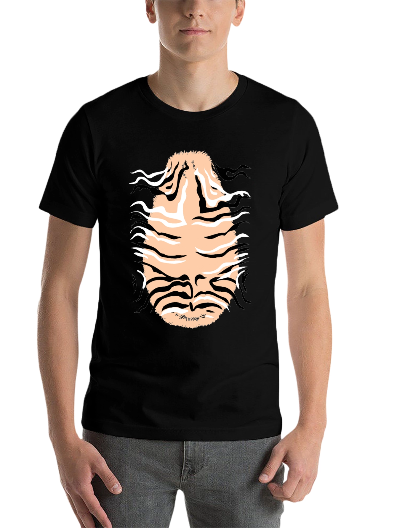 Black Tiger Stripe Graphic Tee - Unleash Your Wild Side! view 7