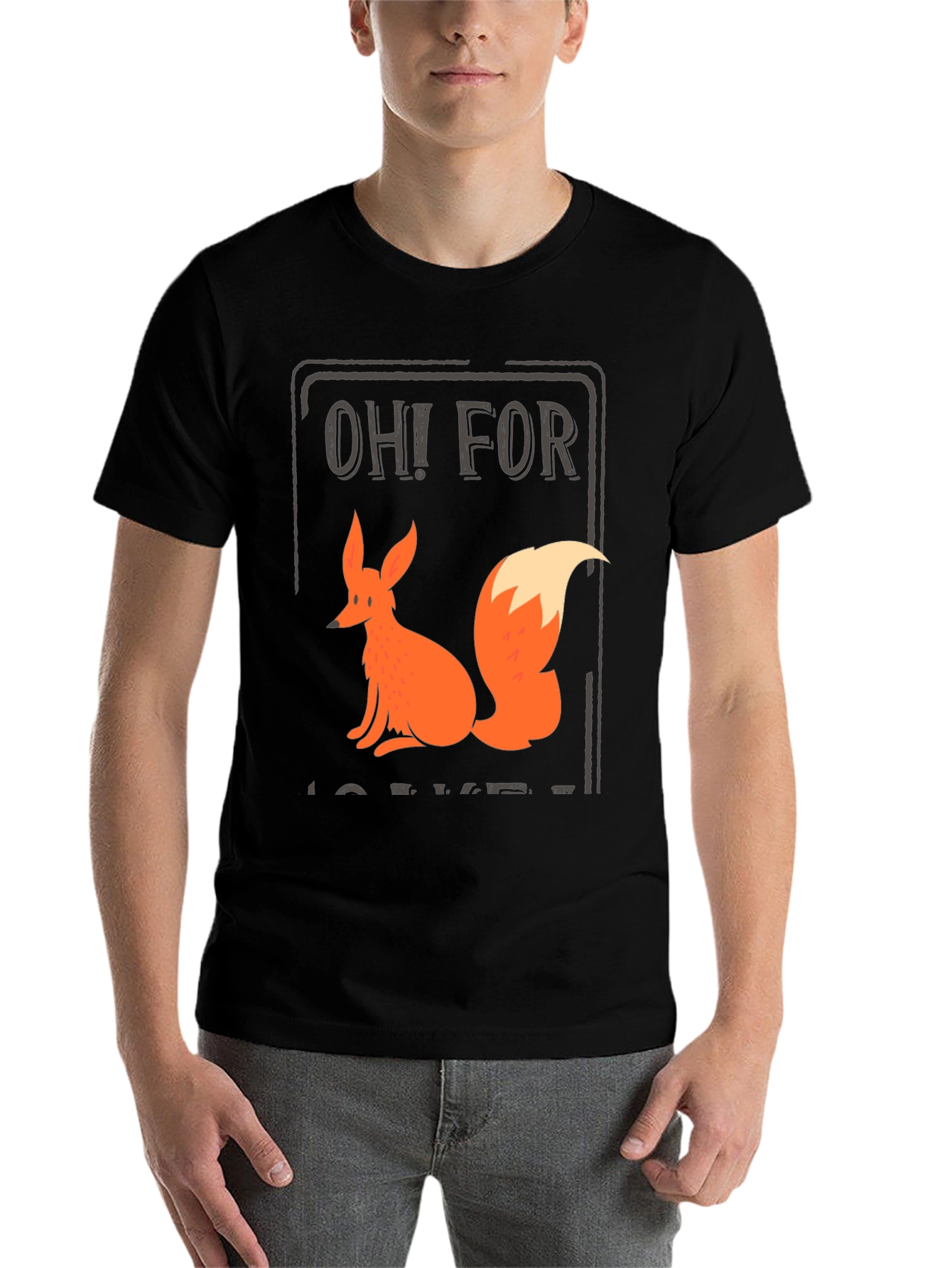 Black Oh! For Fox Sake Graphic Tee view 7