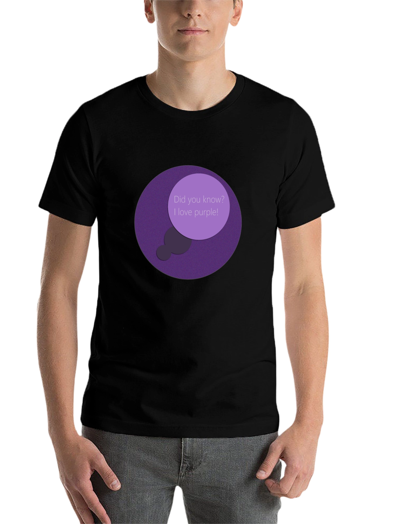 Black Purple Lover T-Shirt - Did You Know? view 7