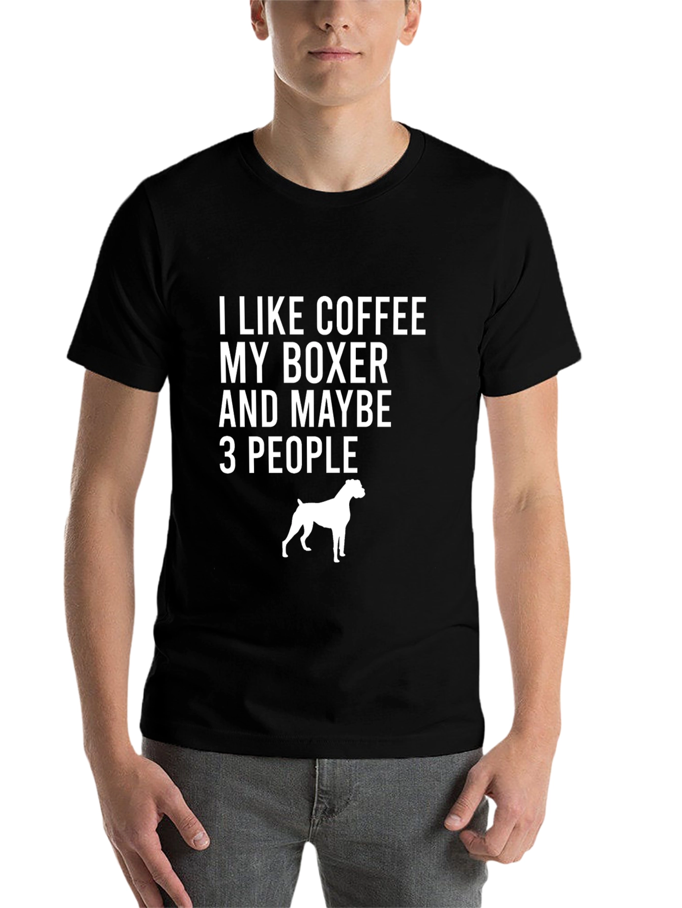 Black Coffee, Boxer, 3 People Black T-Shirt view 7