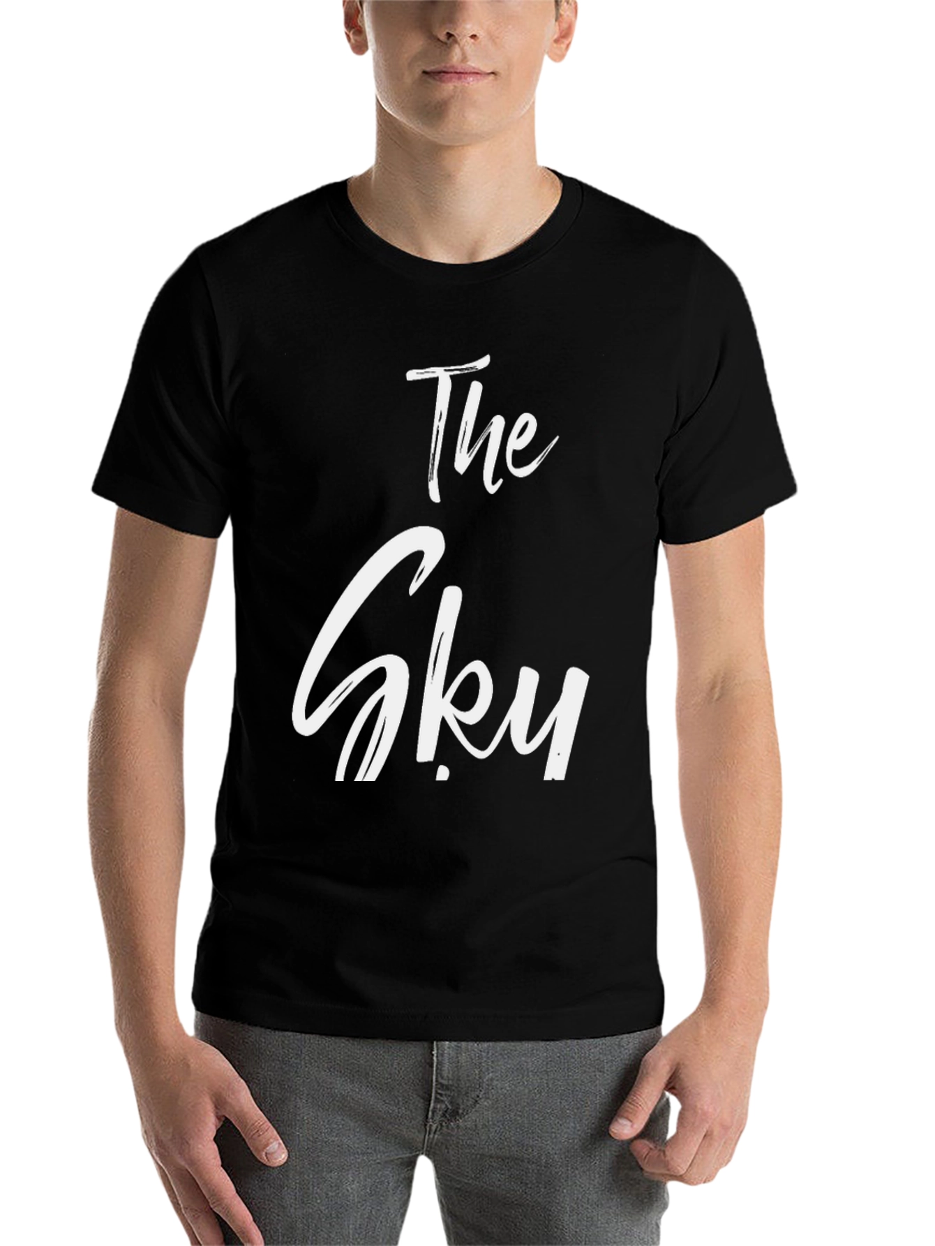 Black The Sky Graphic T-Shirt - Stylish Cotton Tee view 7