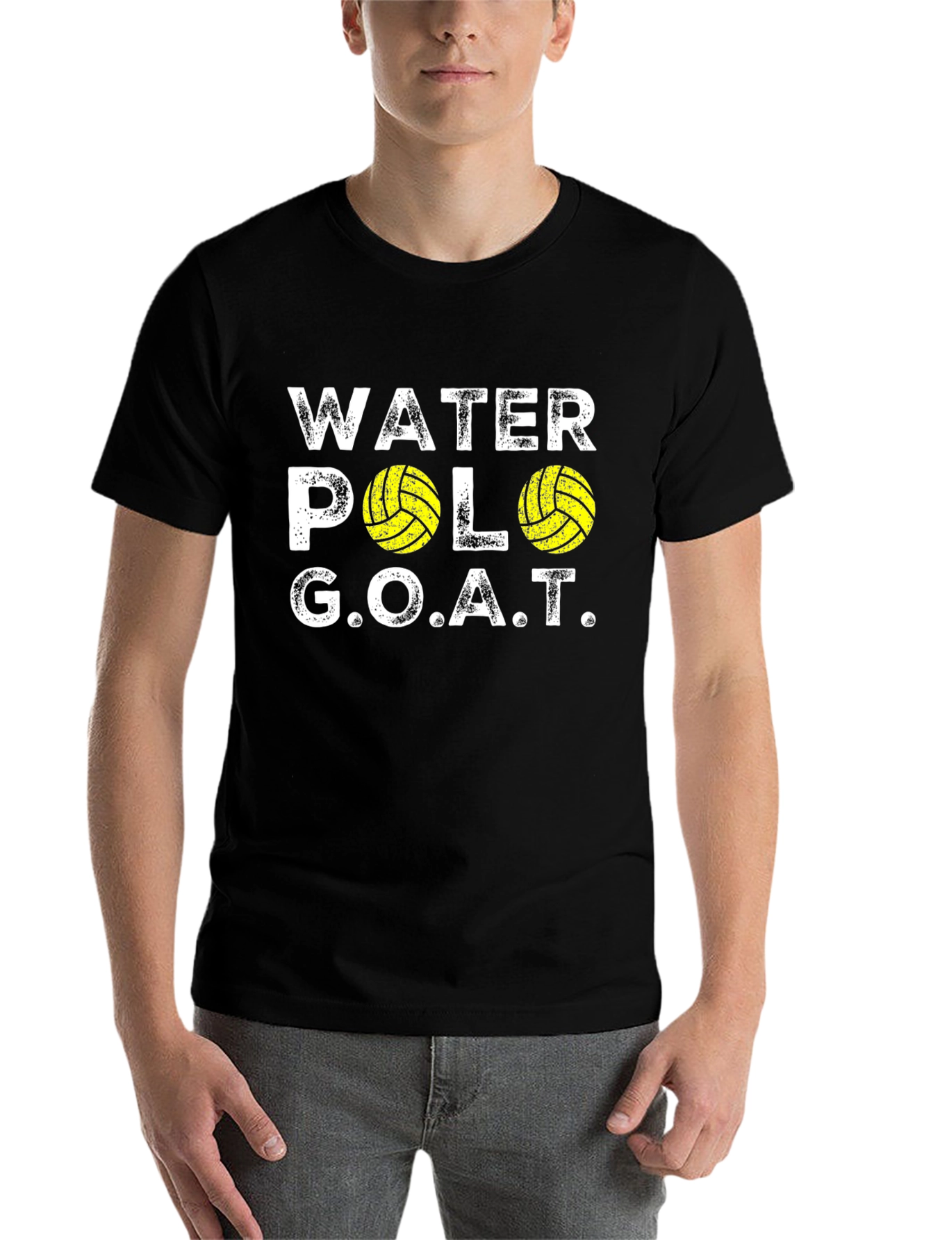 Black Water Polo GOAT Graphic T-Shirt view 7