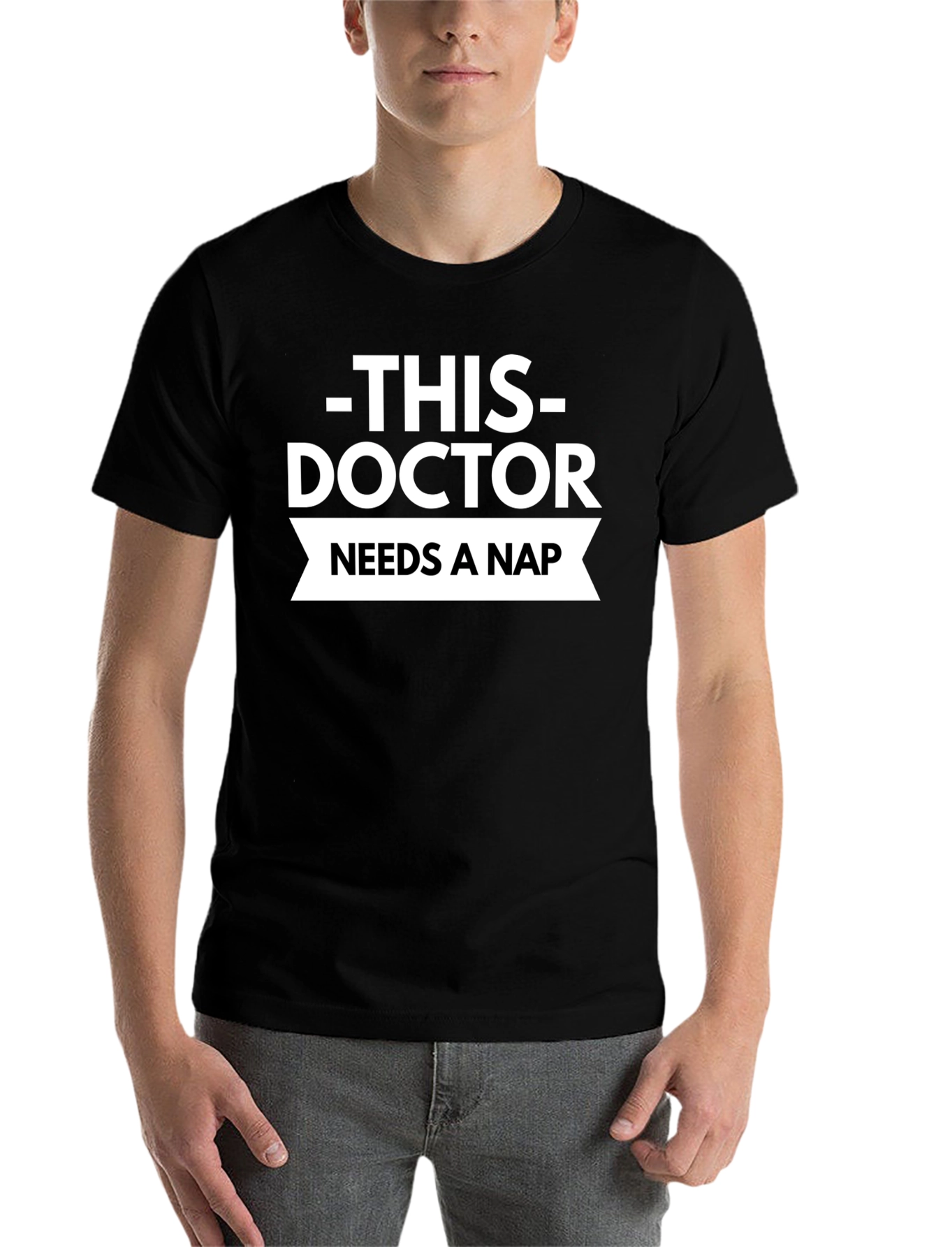 Black This Doctor Needs a Nap T-Shirt view 7
