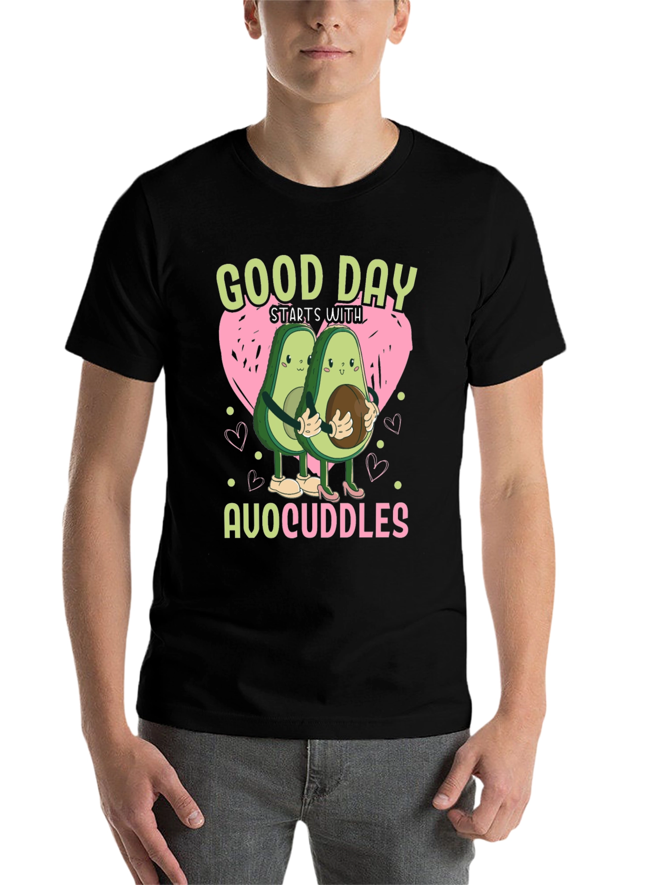 Black AvoCuddles T-Shirt view 7