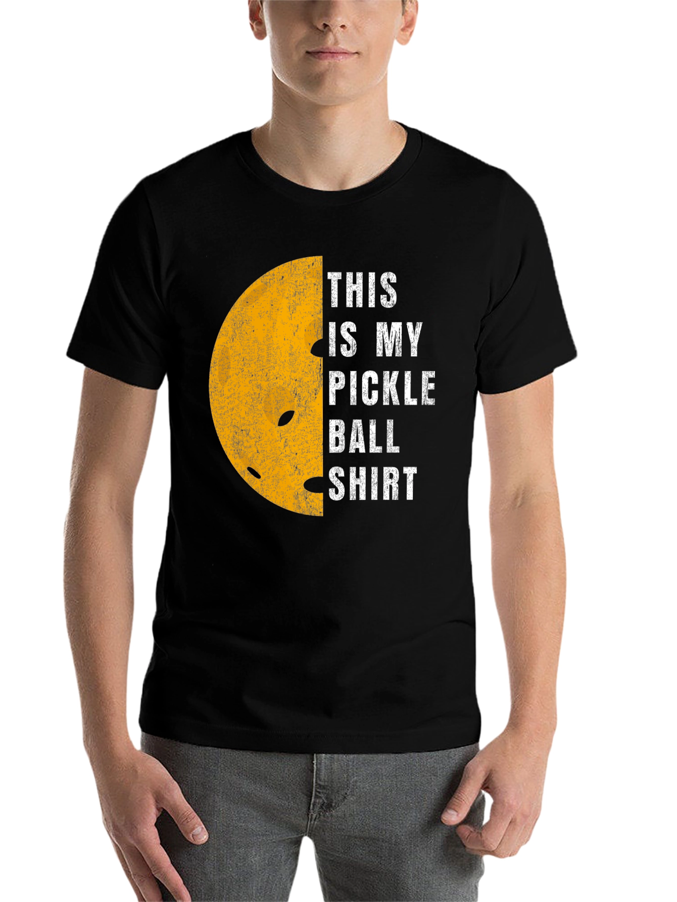 Black Pickleball Shirt - Funny Pickle Ball T-Shirt view 7