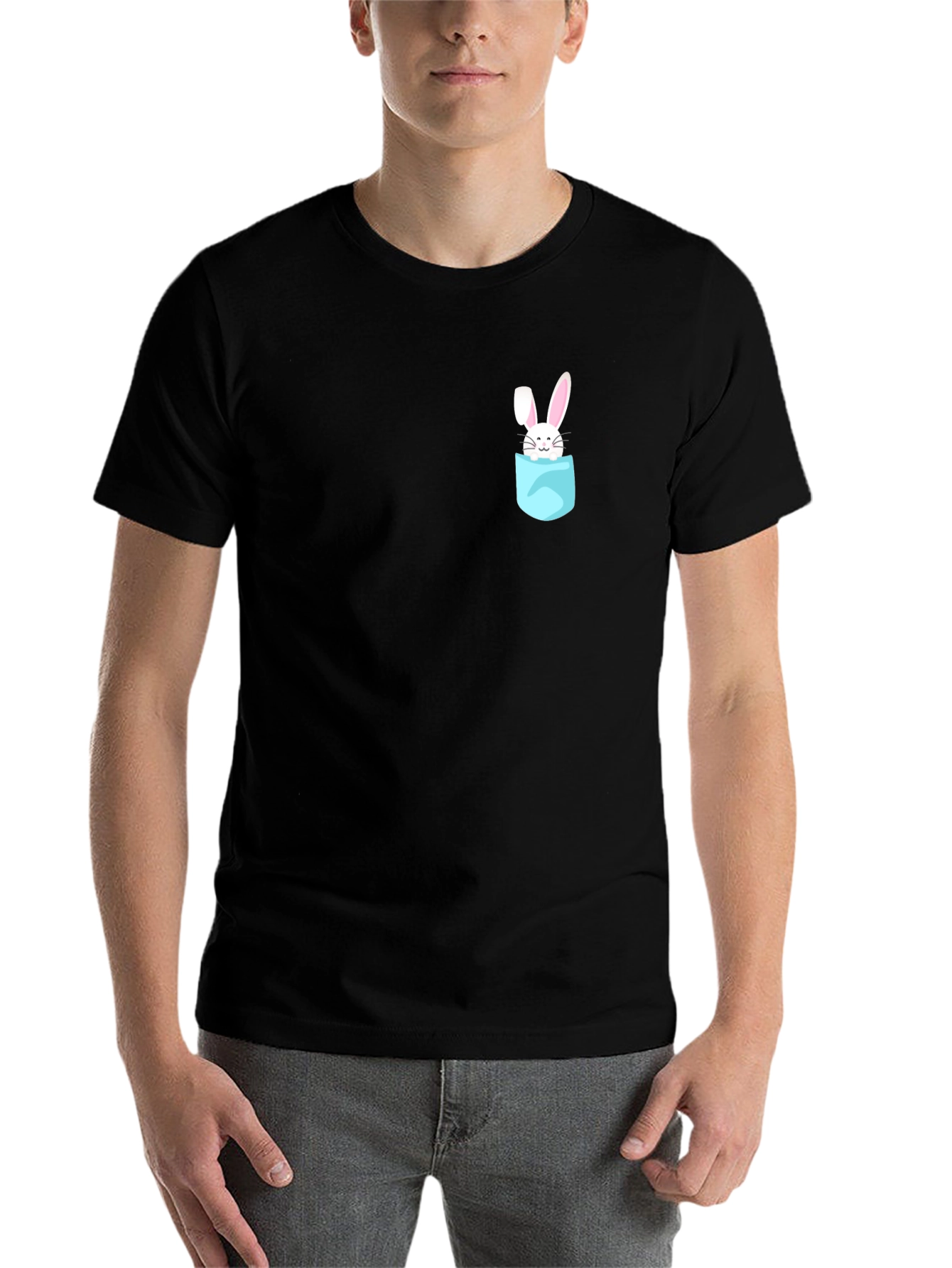 Black Black Bunny Pocket Tee view 7