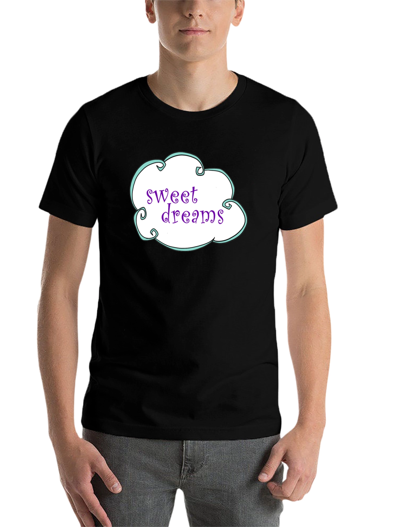 Black Sweet Dreams Graphic T-Shirt view 7