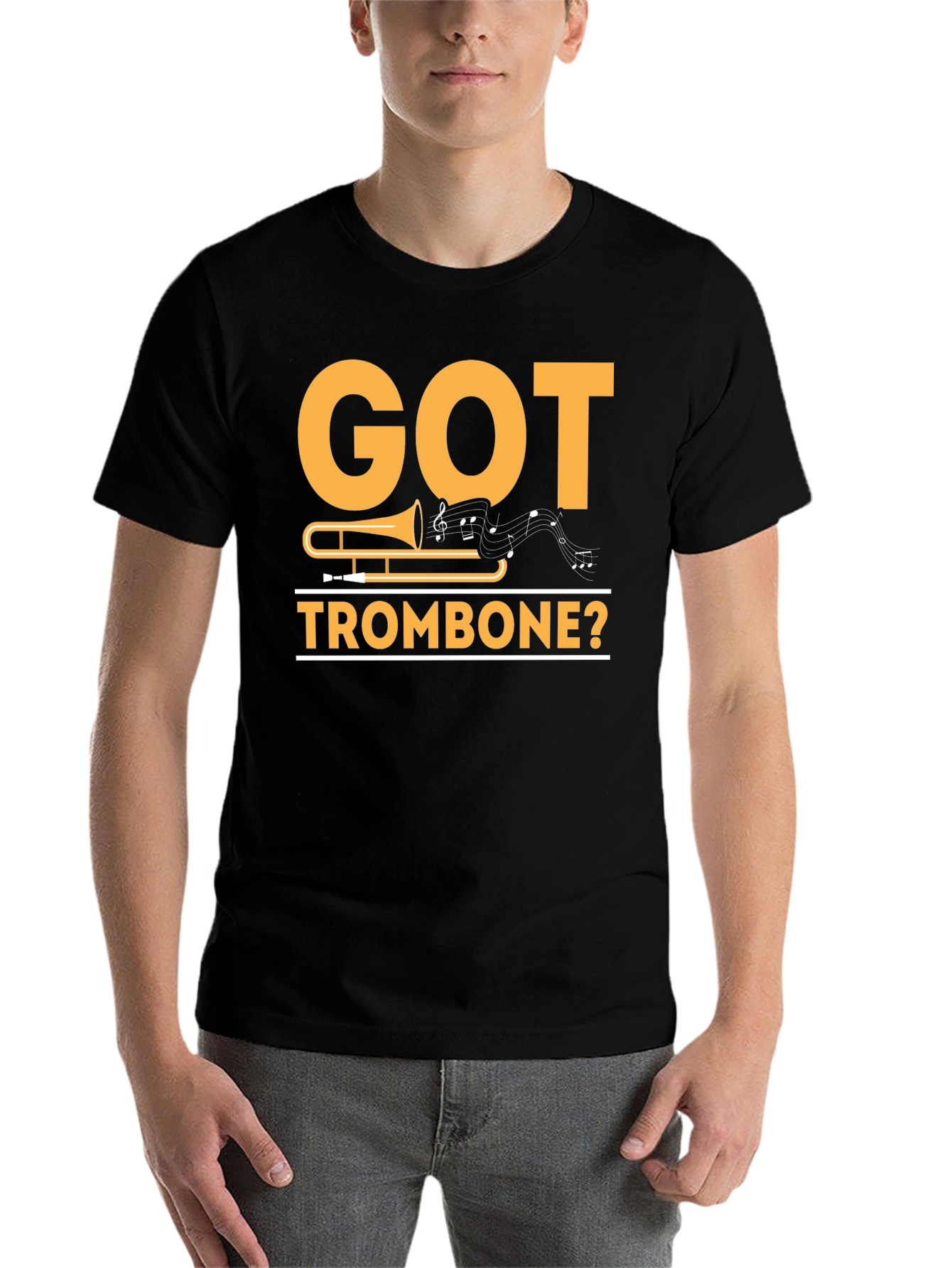 Black Got Trombone? T-Shirt Funny Music Lover Gift view 7