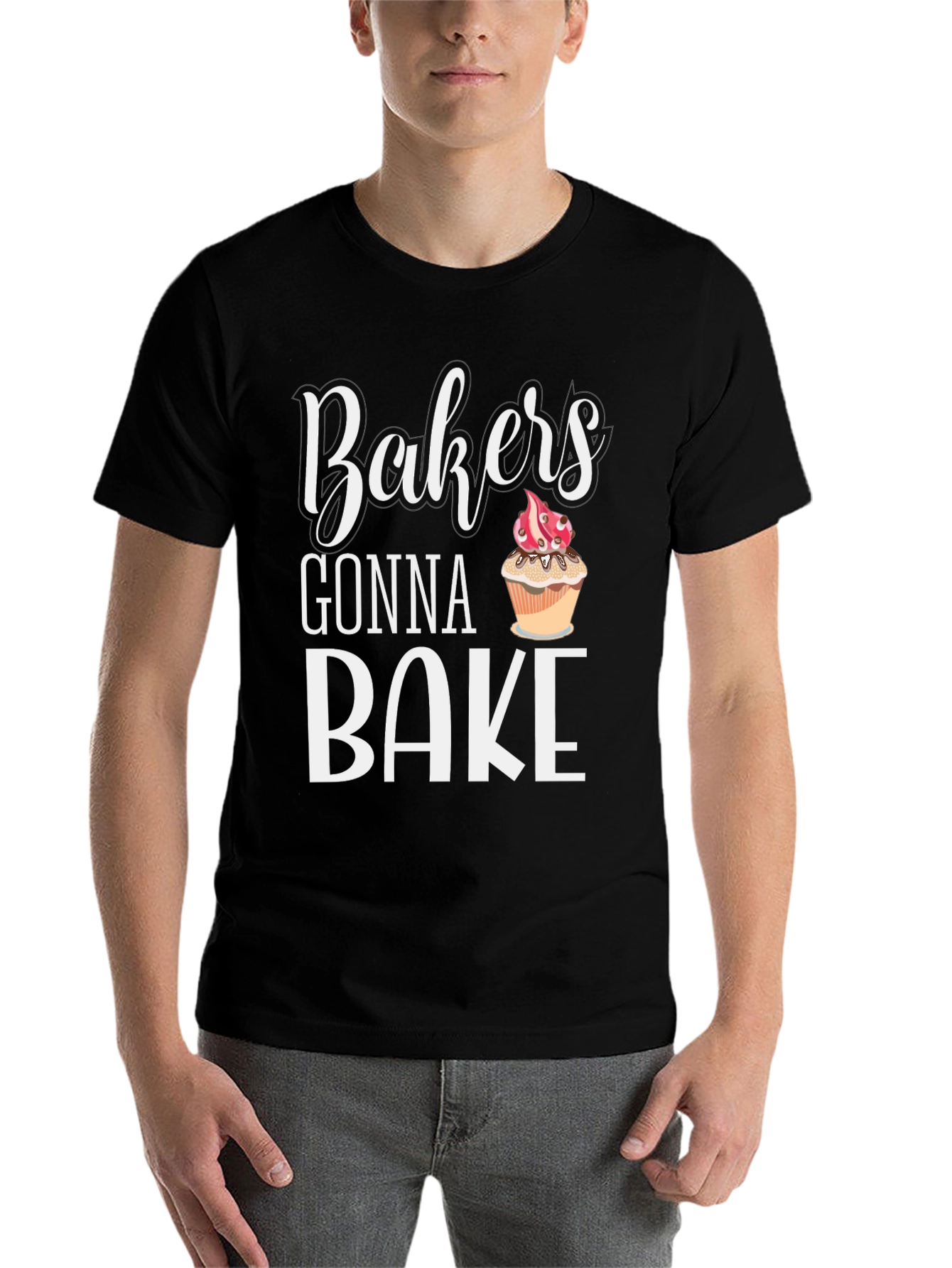 Black Bakers Gonna Bake T-Shirt Cupcake Baking Tee view 7