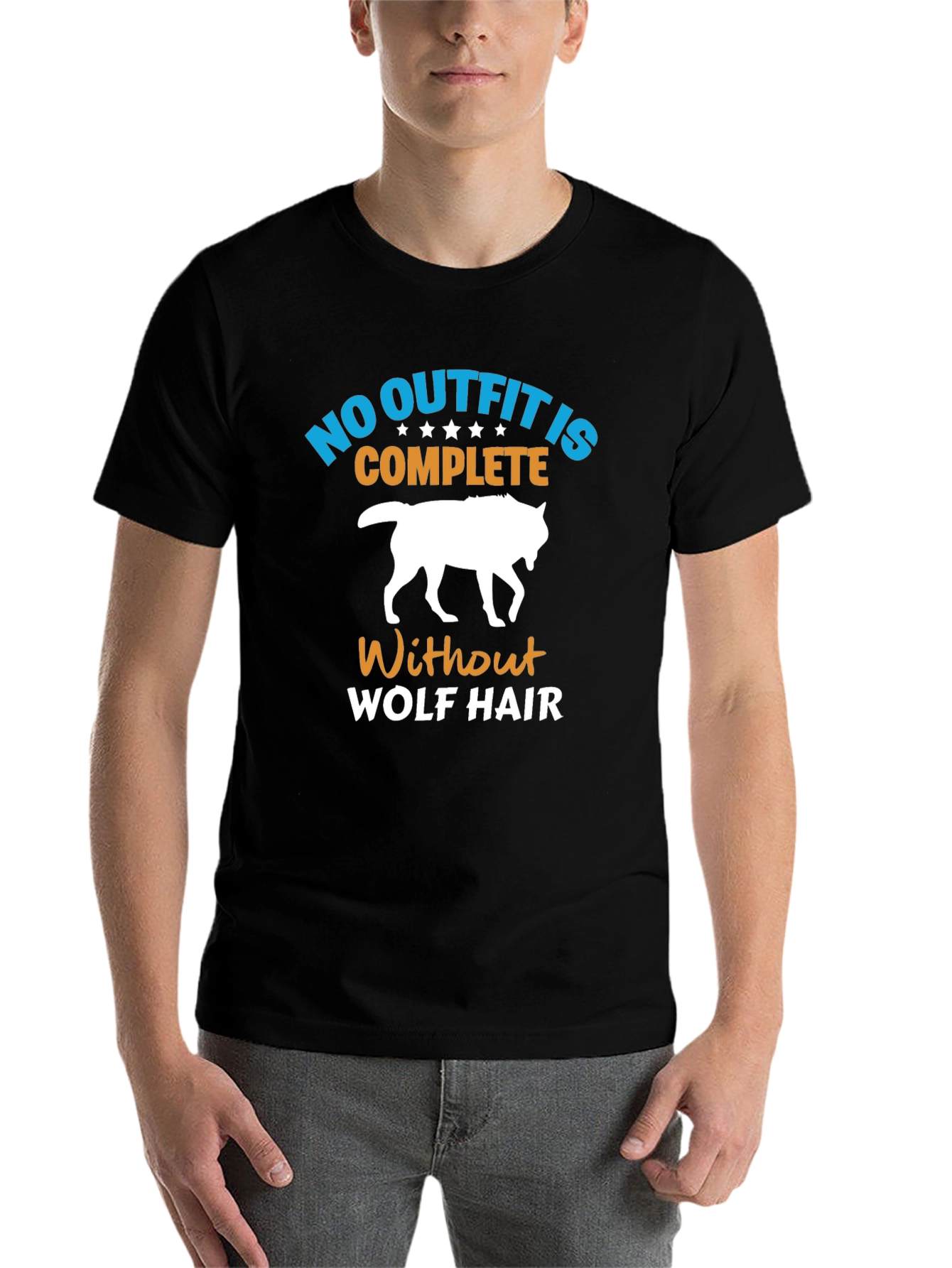 Black Wolf Hair T-Shirt: No Outfit is Complete! view 7